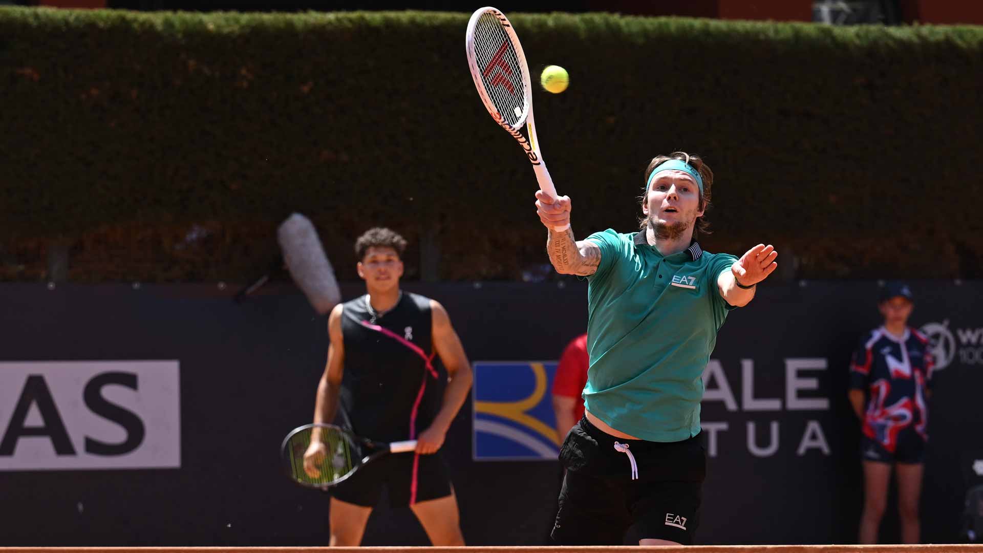 Alexander Bublik and Ben Shelton are pairing for the first time in Rome.