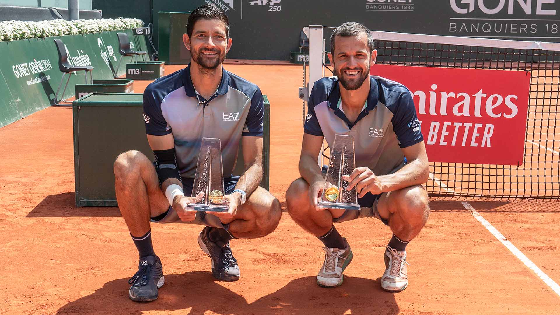 Marcelo Arevalo and Mate Pavic clinch the title on Saturday at the Gonet Geneva Open.