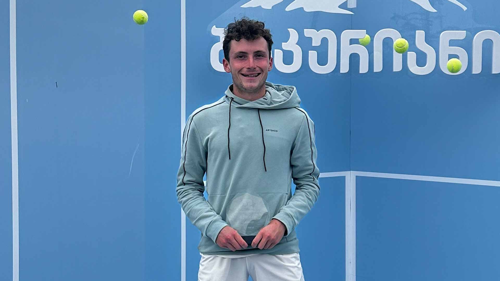 <a href='https://www.atptour.com/en/players/robin-bertrand/b0jj/overview'>Robin Bertrand</a> is crowned champion at the Kachreti Challenger.