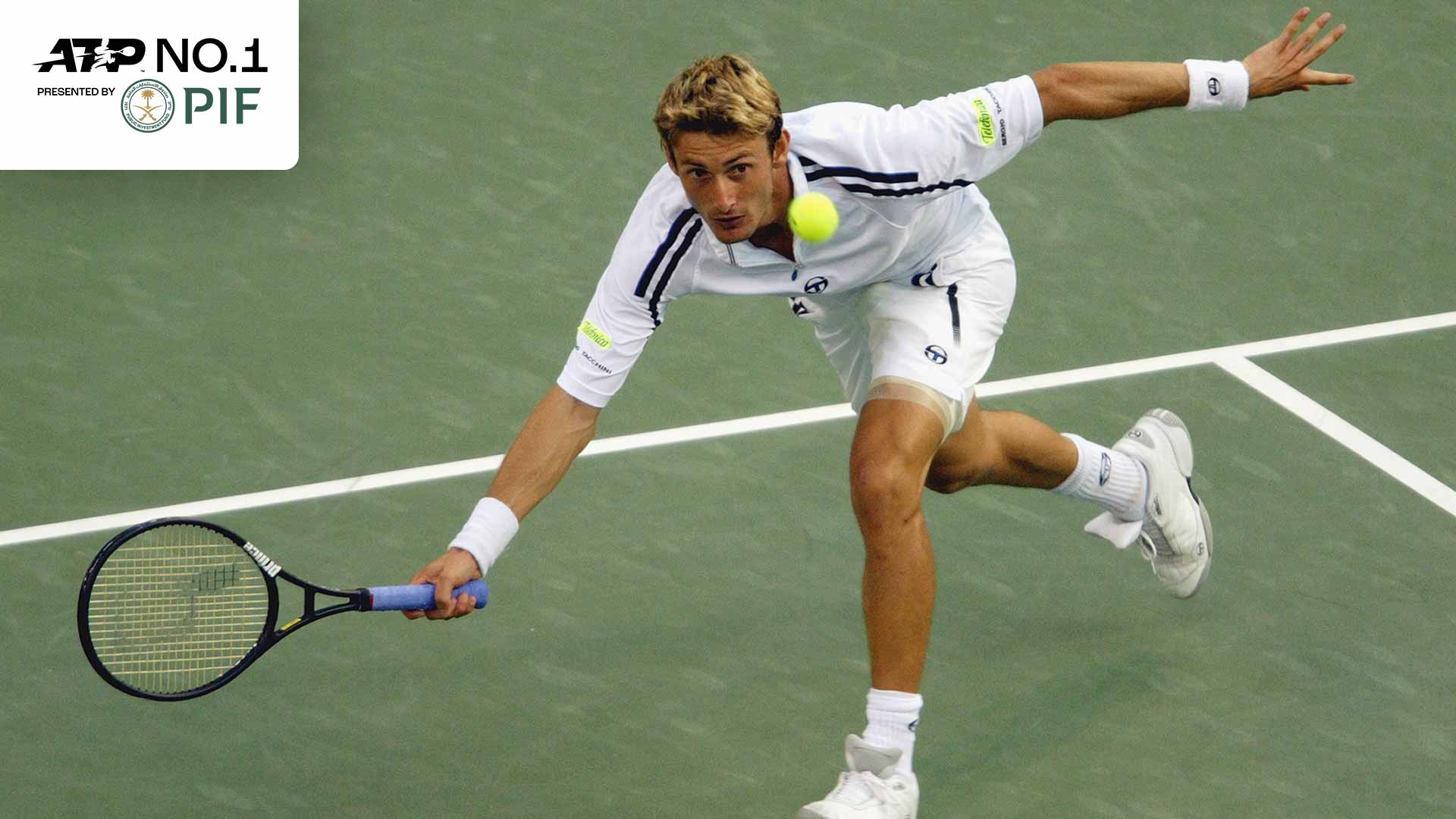Juan Carlos Ferrero rose to World No. 1 in the PIF ATP Rankings for the first time after the 2003 US Open, where he was a finalist.