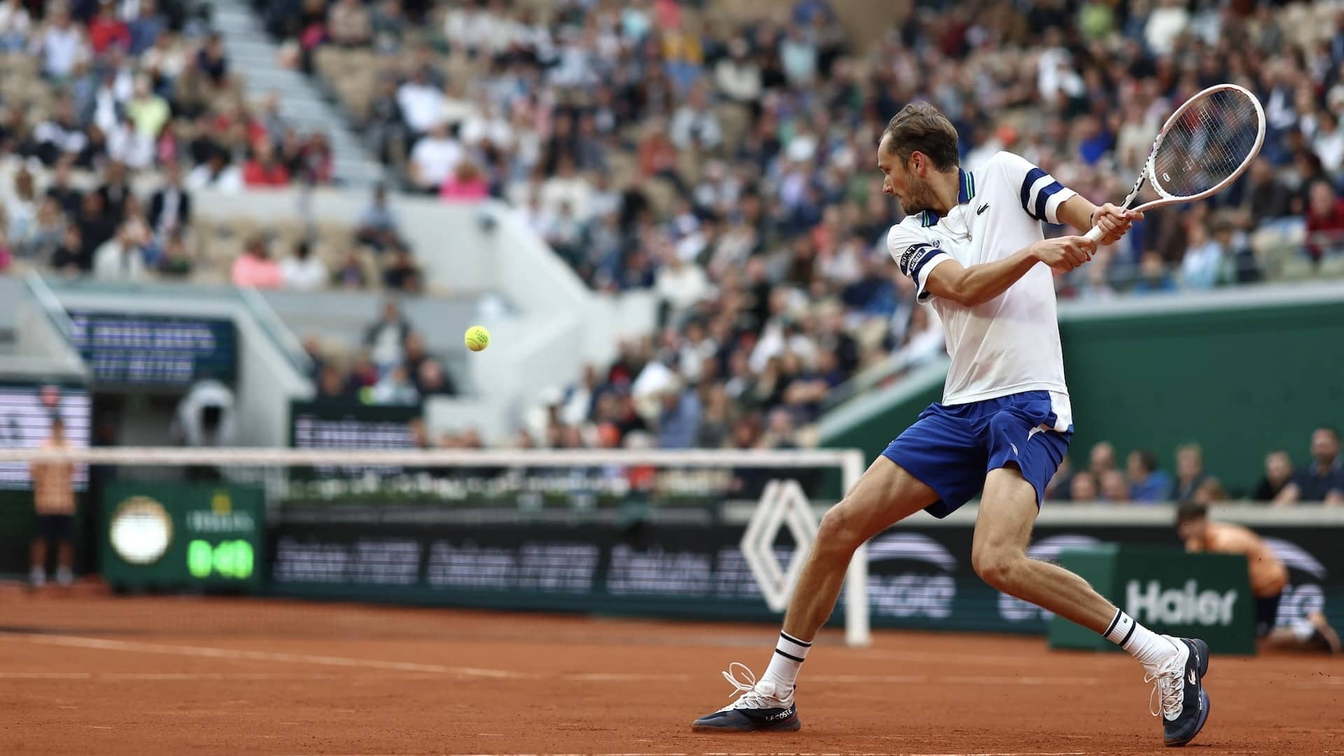 Daniil Medvedev, durante su partido ante Tomas Machac este sábado.