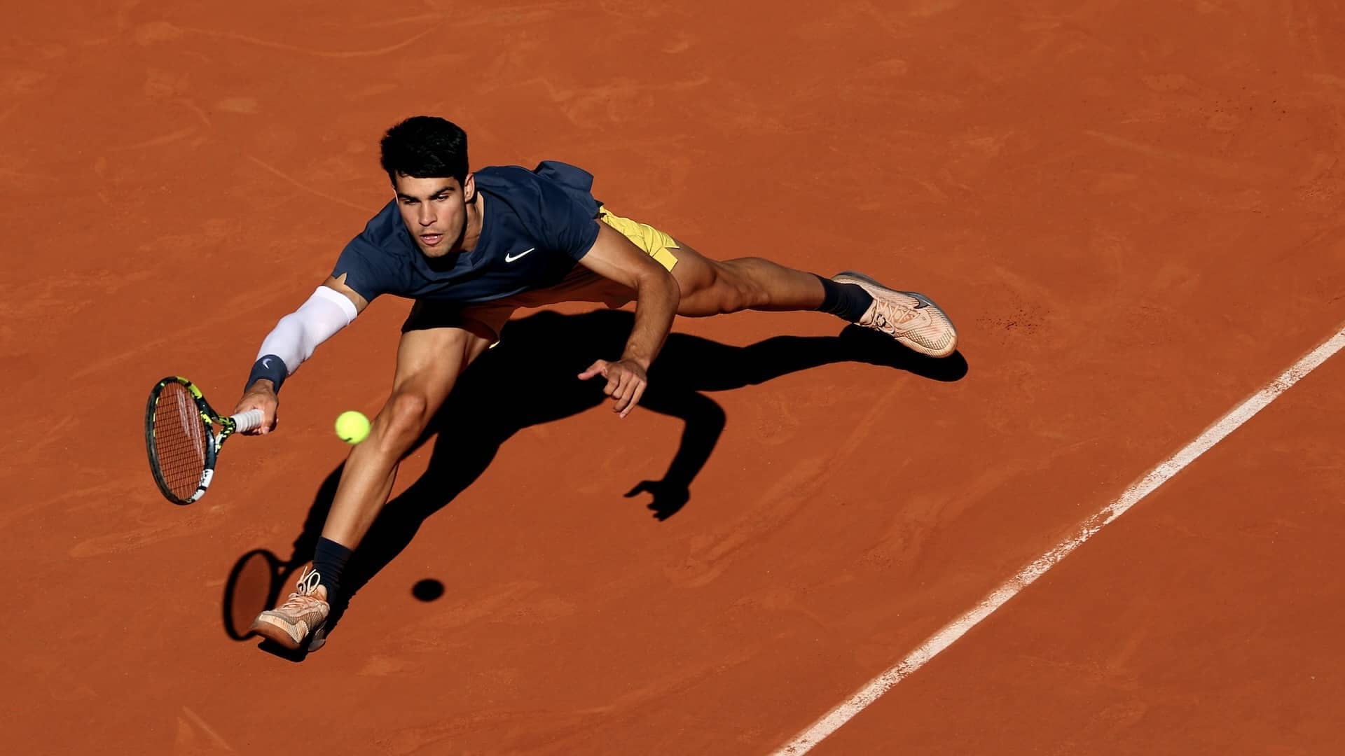 Carlos Alcaraz, durante las semifinales de Roland Garros.