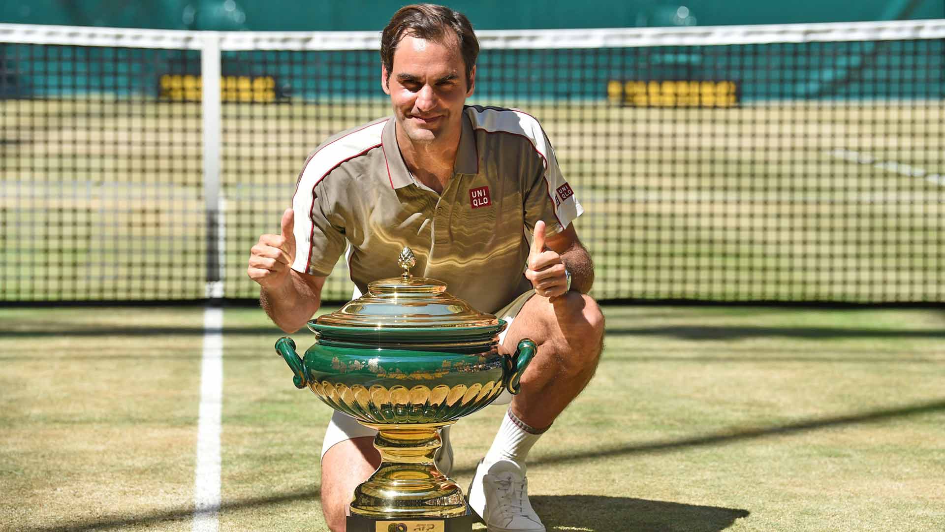 Roger Federer won his final Halle title in 2019.