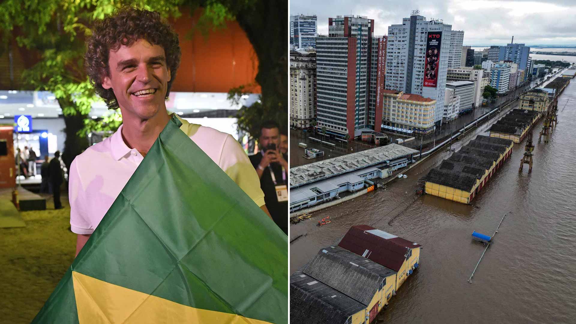 Kuerten, Djokovic, Medvedev & more rally to benefit Brazil flood victims