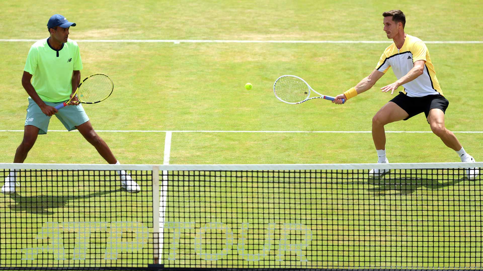 <a href='https://www.atptour.com/en/players/rajeev-ram/r548/overview'>Rajeev Ram</a> and <a href='https://www.atptour.com/en/players/joe-salisbury/so70/overview'>Joe Salisbury</a> at the cinch Championships.