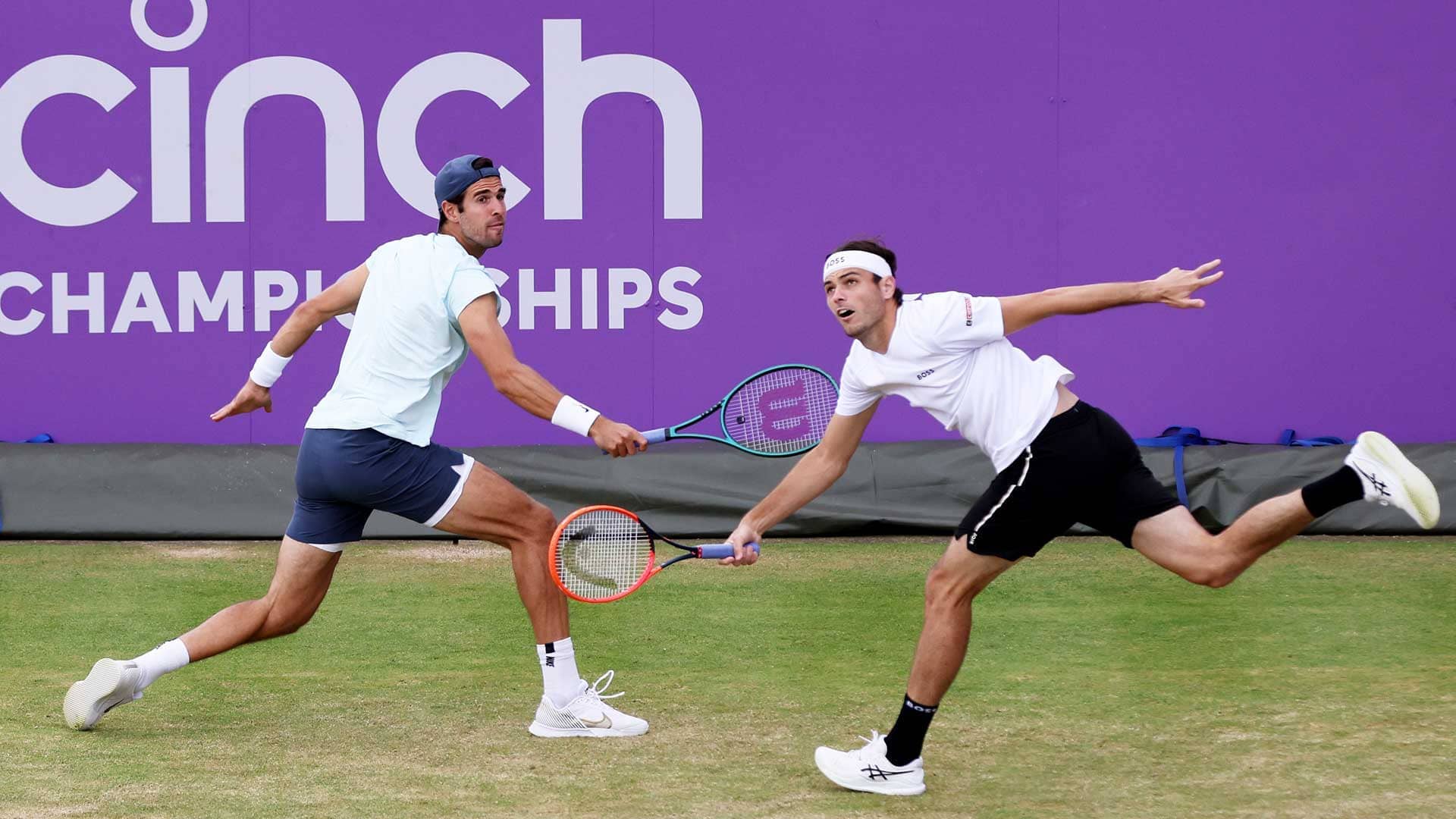 Karen Khachanov and Taylor Fritz are pairing for the first time this week in London.