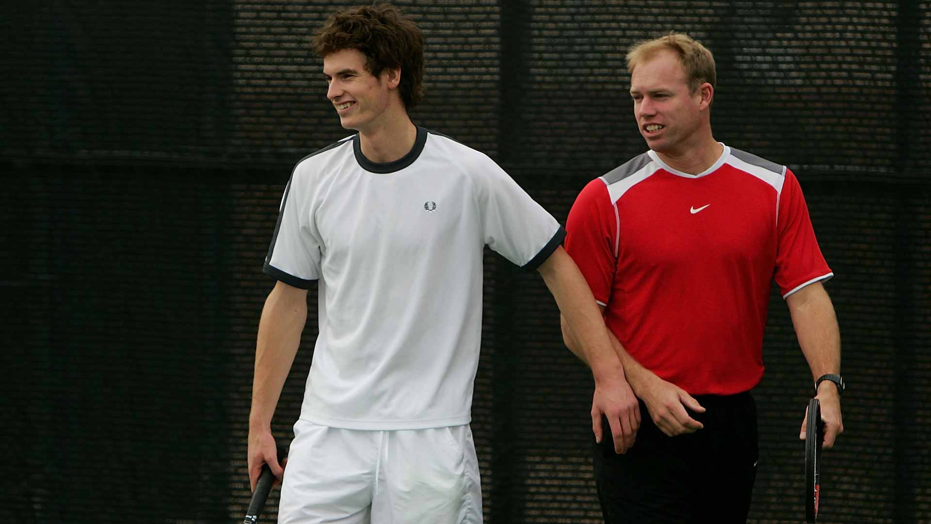 Andy Murray and Mark Petchey