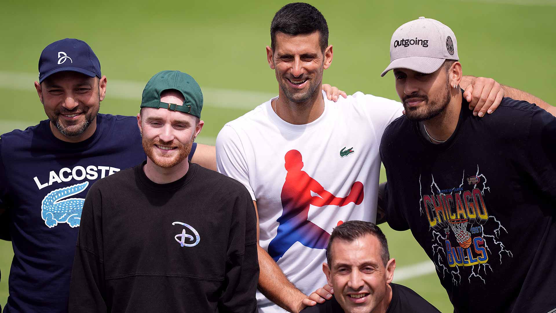 Novak Djokovic and Kick Kyrgios together again at Wimbledon.