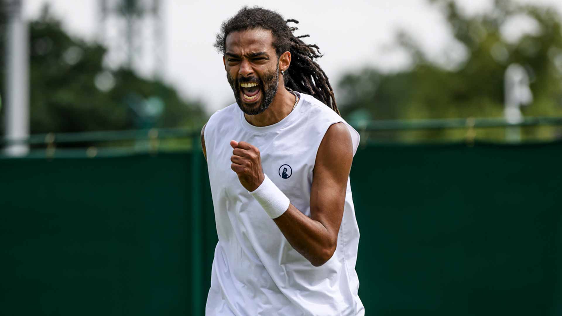 Dustin Brown is competing at Wimbledon for the first time since 2019.