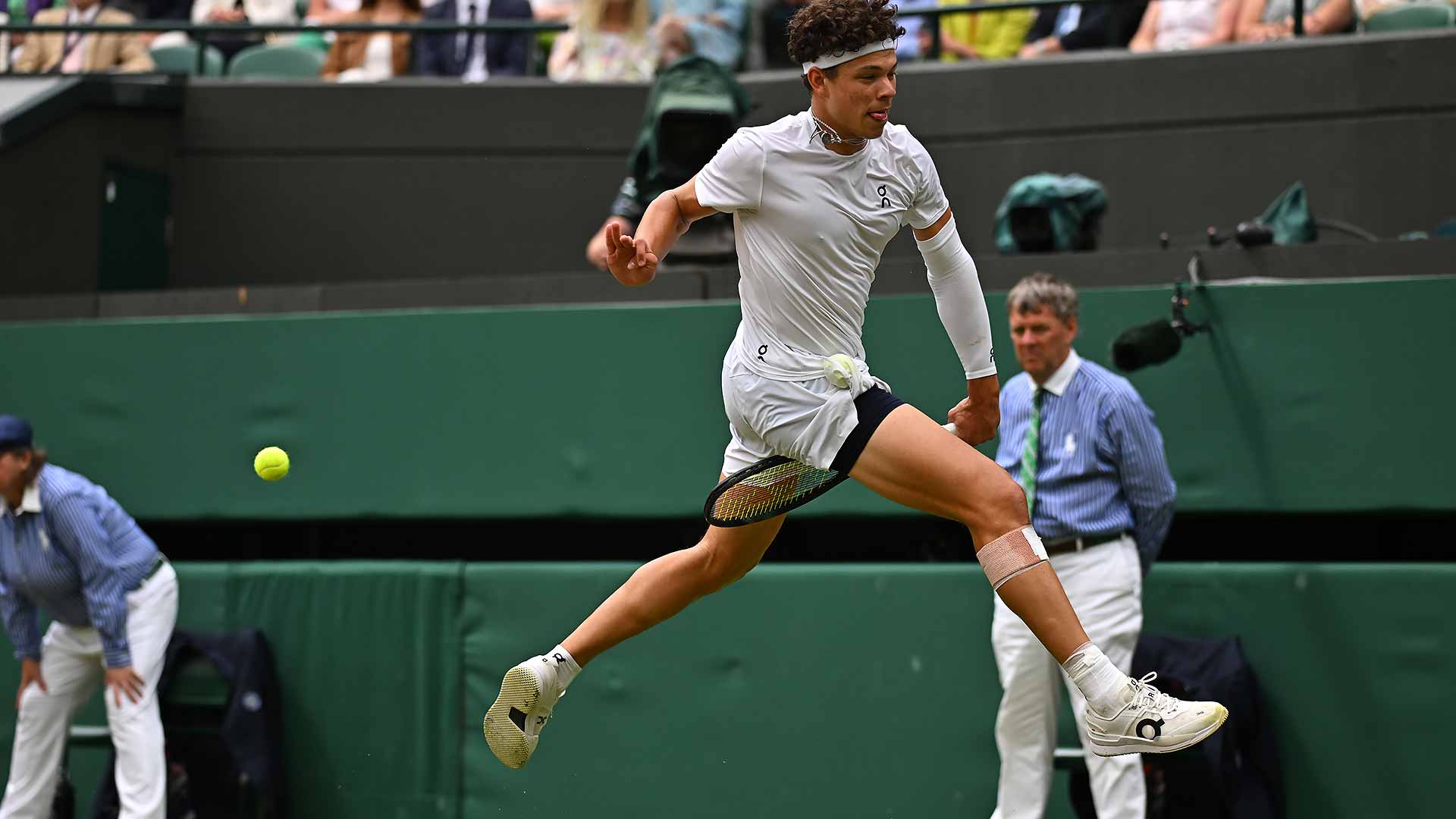 Ben Shelton has won three five-setters to reach the fourth round at Wimbledon for the first time.