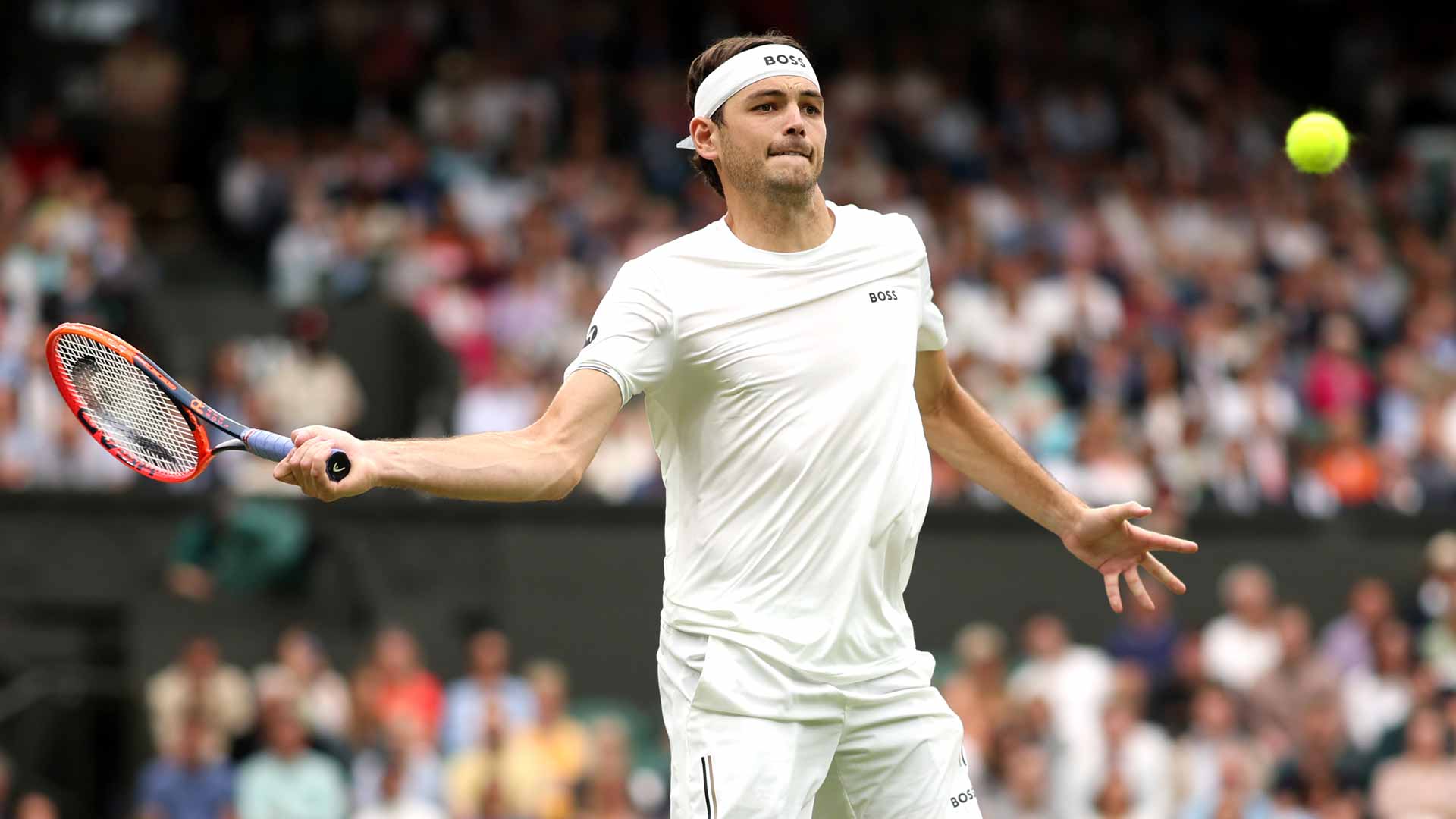 Taylor Fritz defeats Alexander Zverev in five sets on Monday to reach the Wimbledon quarter-finals.