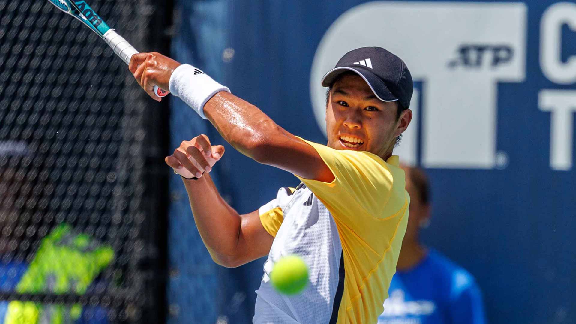 Learner Tien in action at the Bloomfield Hills Challenger.