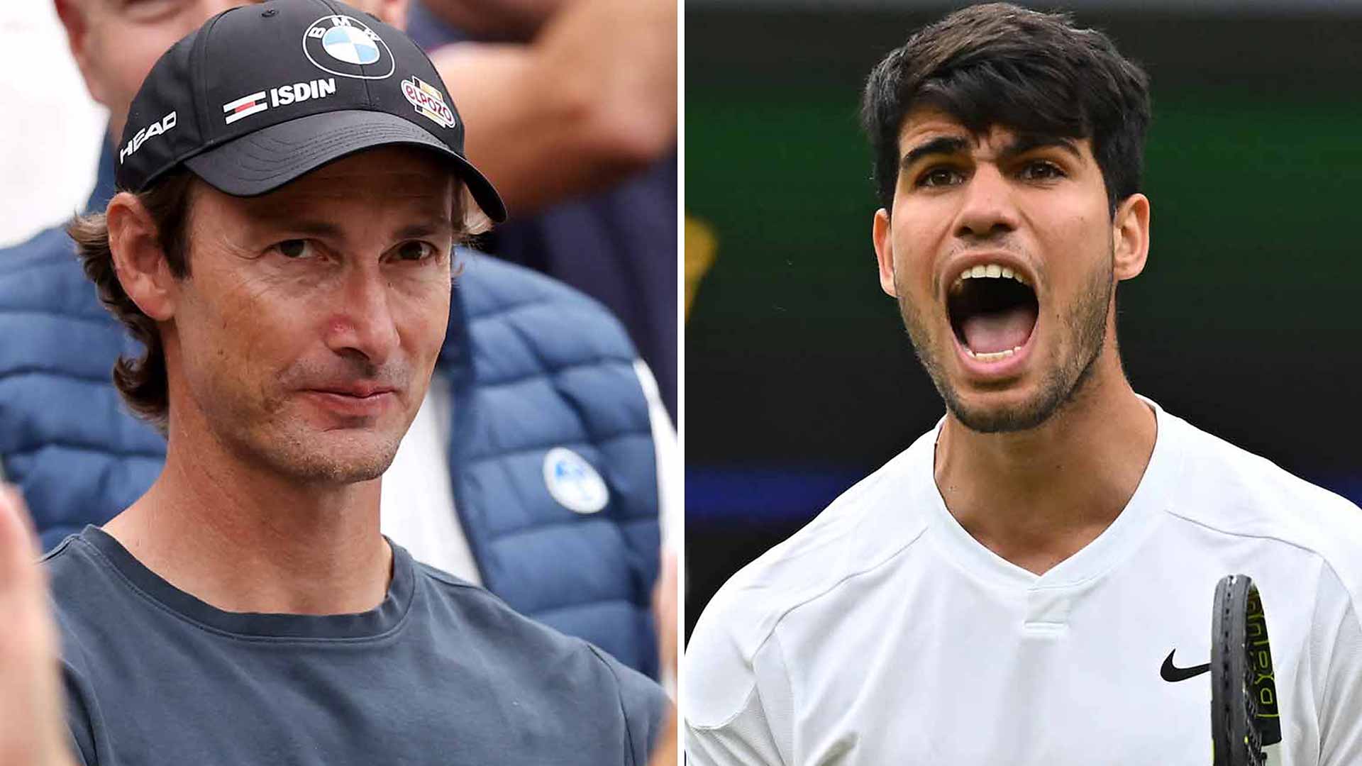 Juan Carlos Ferrero has been in Carlos Alcaraz's box for all three of the Spaniard's major titles.