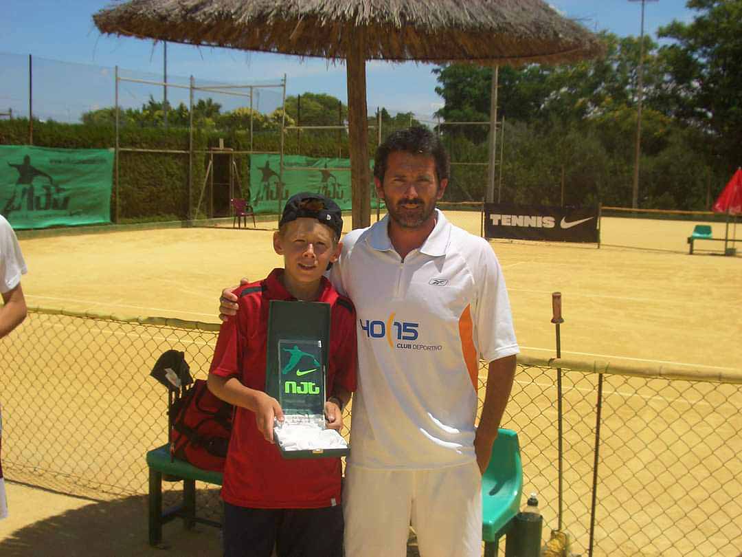 Alex de Minaur and <a href='https://www.atptour.com/es/players/adolfo-gutierrez/g584/overview'>Adolfo Gutierrez</a> have one of the most enduring partnerships on the ATP Tour. Photo: Esther de Minaur.