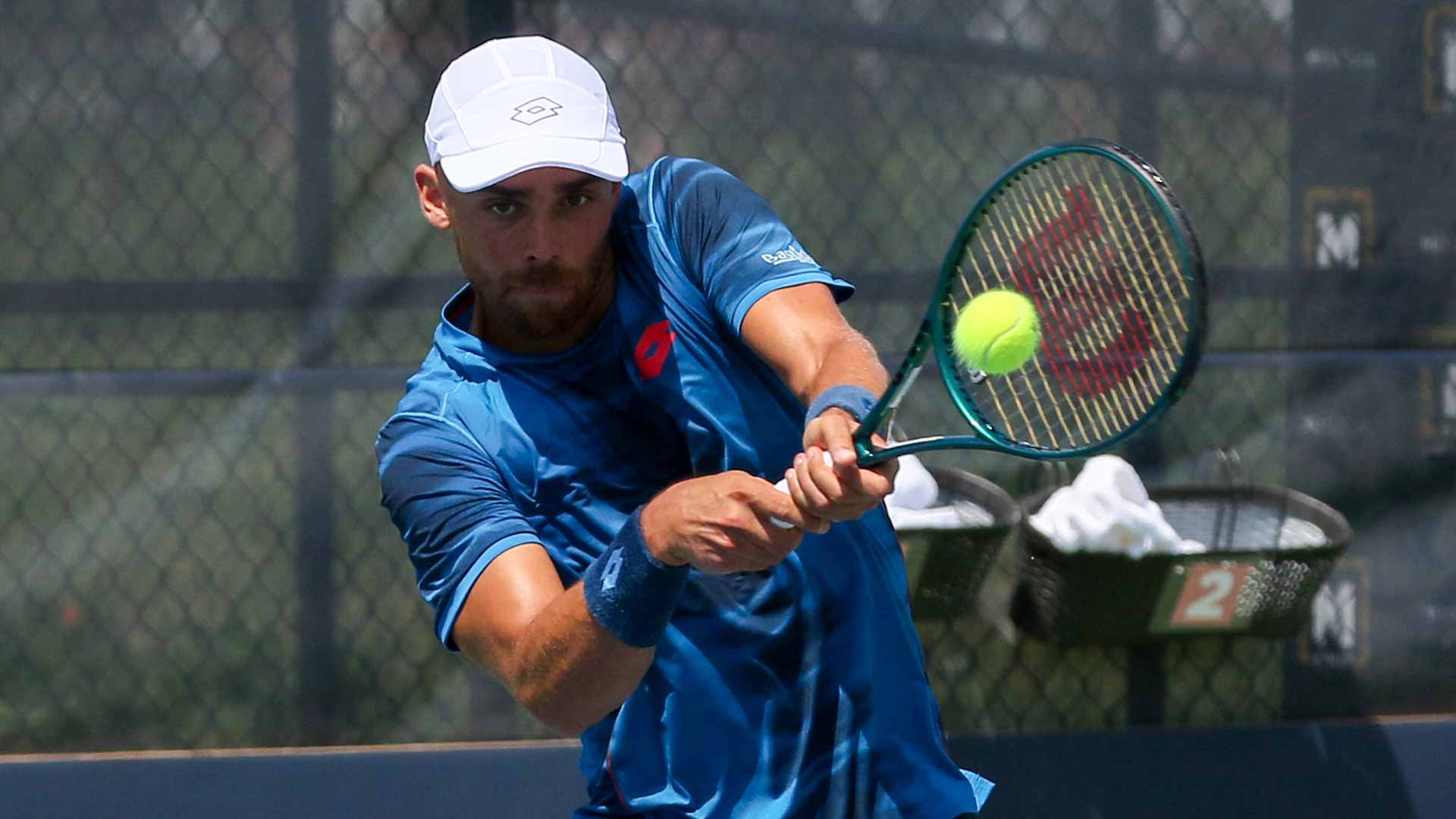Benjamin Bonzi during Sunday's final at the Winnipeg Challenger.