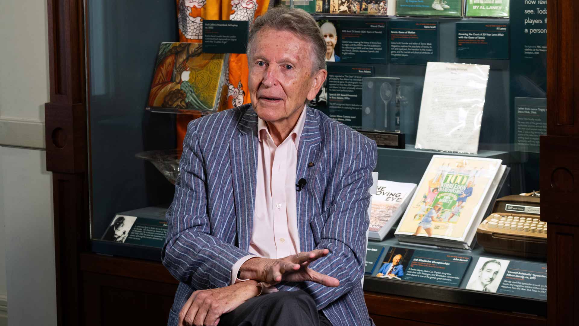 Richard Evans is being inducted into the International Tennis Hall of Fame on Saturday.