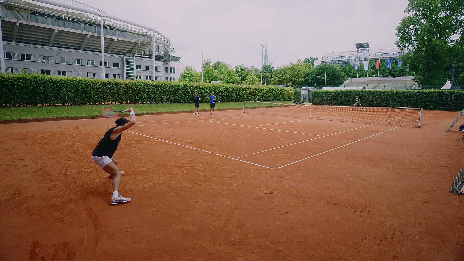 "The best feeling on clay is when you're sliding," says Matteo Arnaldi.