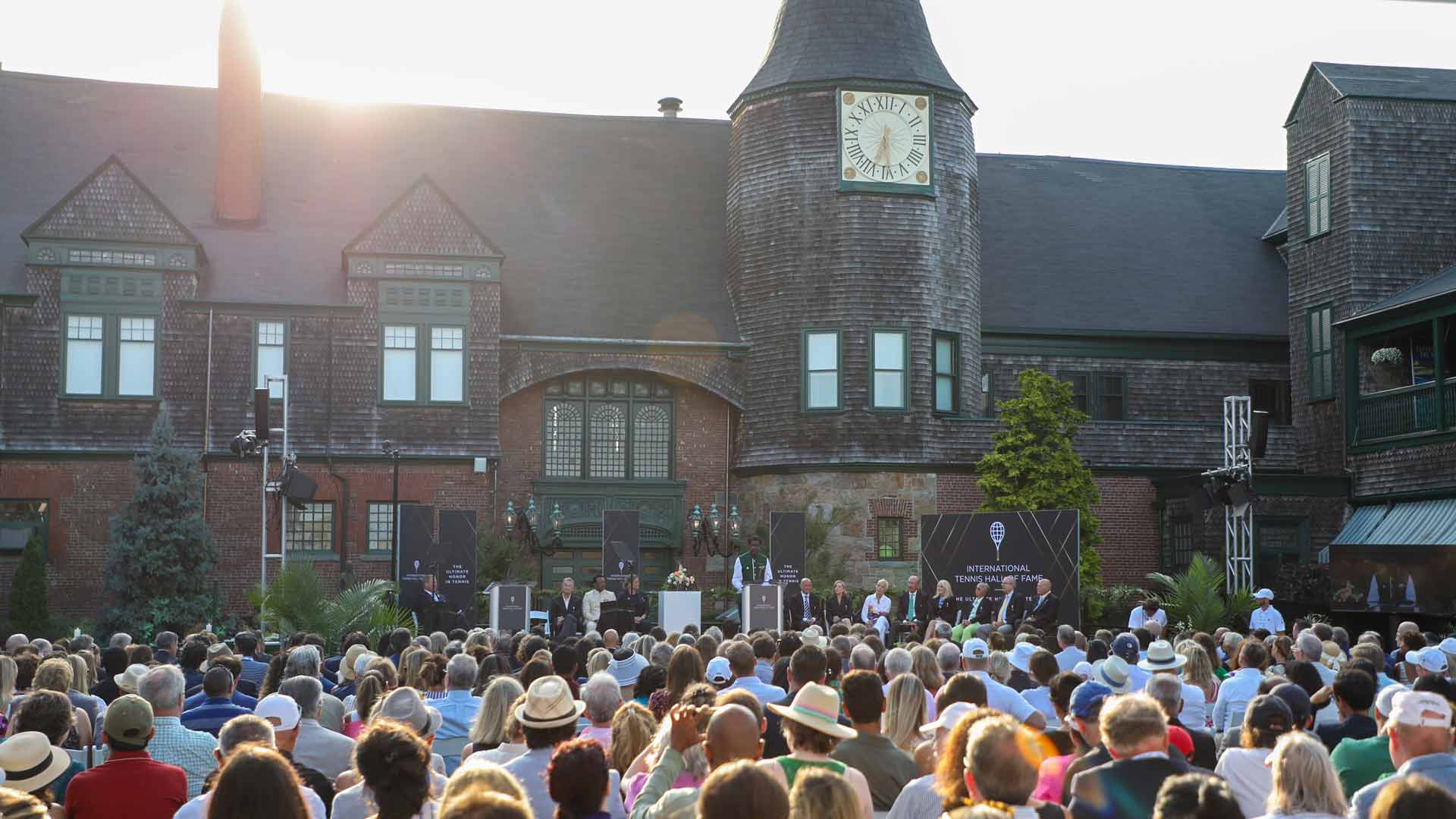 The International Tennis Hall of Fame ceremony.