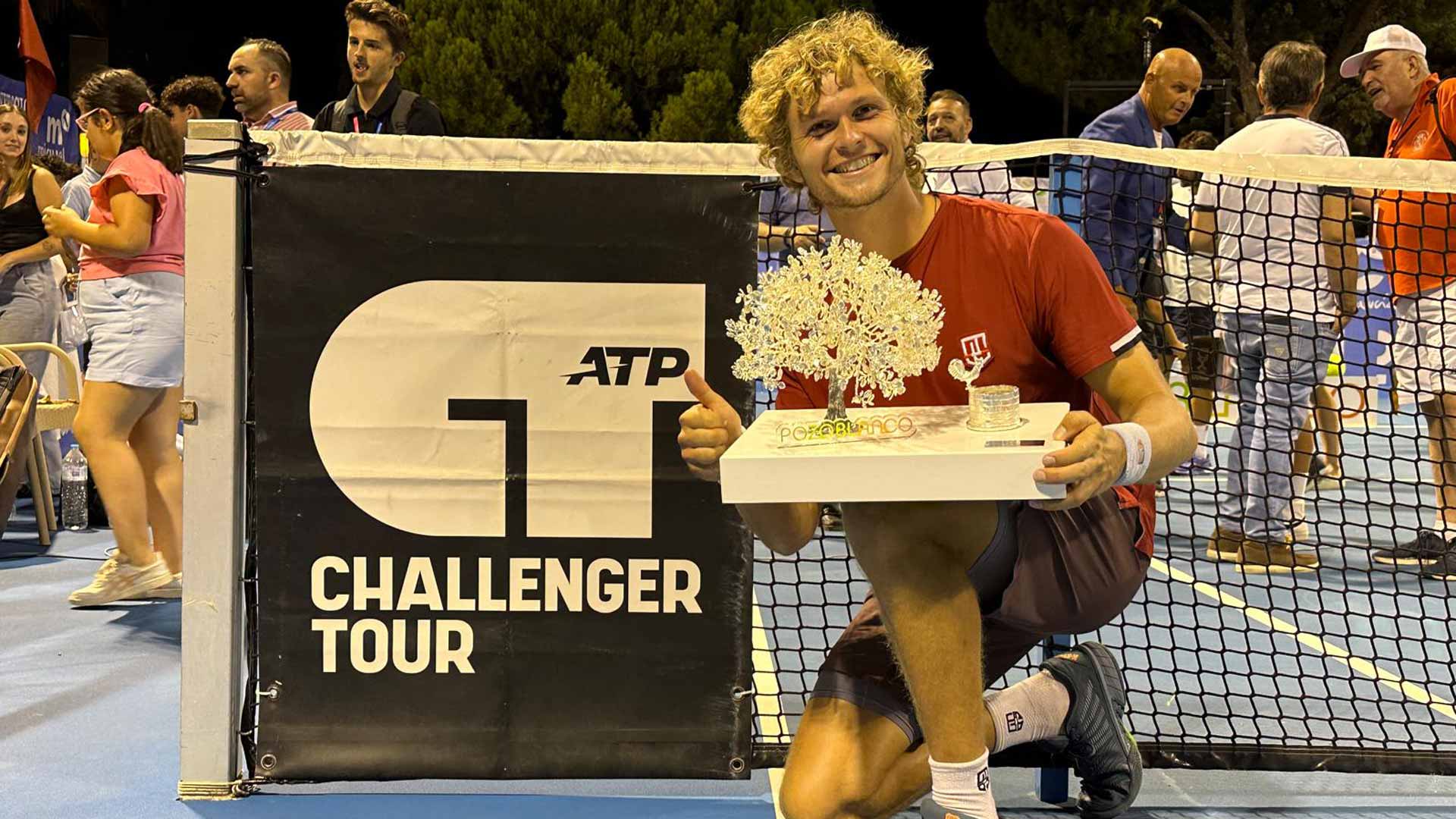 <a href='https://www.atptour.com/en/players/august-holmgren/h09n/overview'>August Holmgren</a> wins the Pozoblanco Challenger.