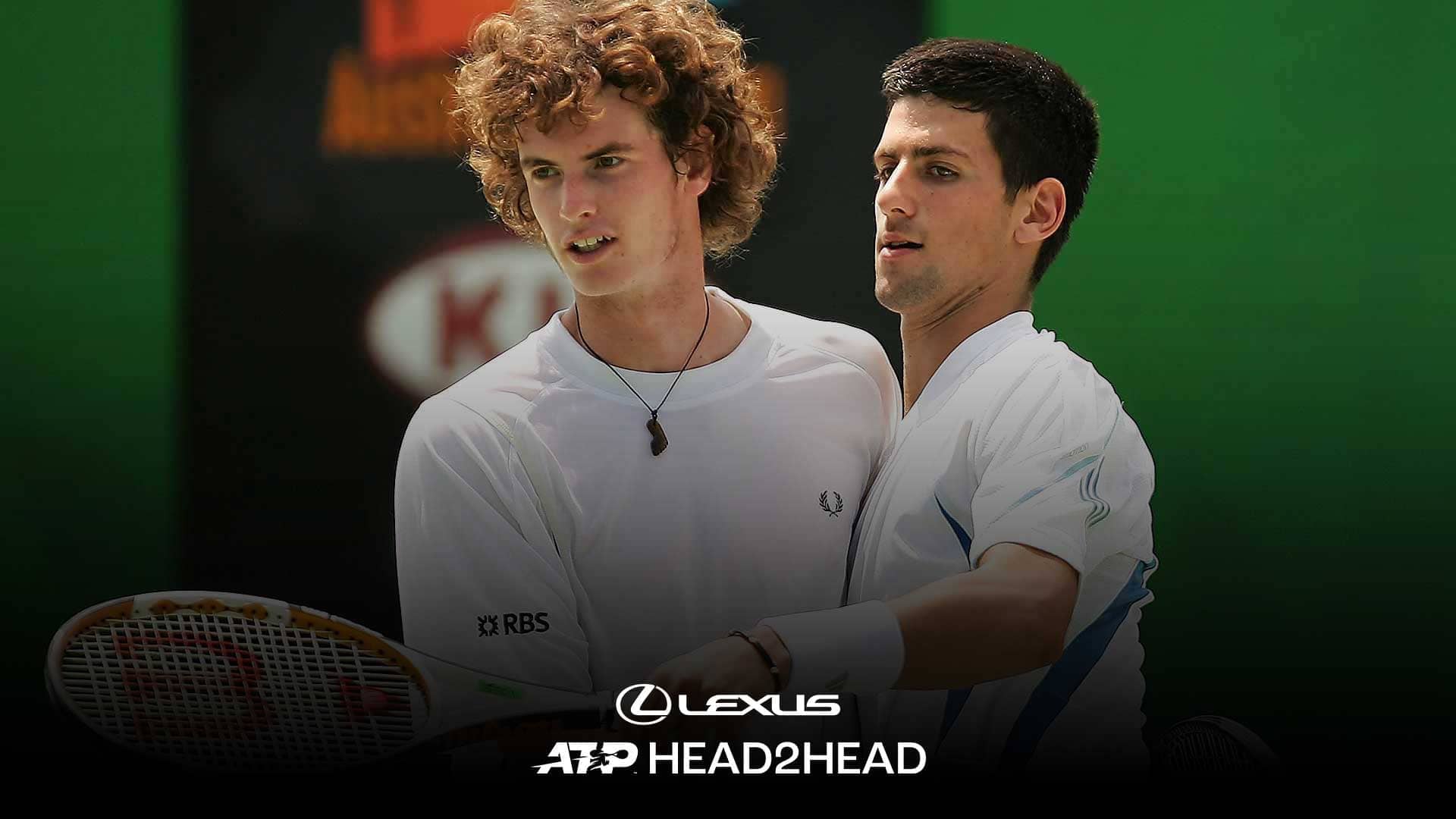 Andy Murray and Novak Djokovic team up at the 2006 Australian Open, just months before their first Lexus ATP Head2Head meeting.