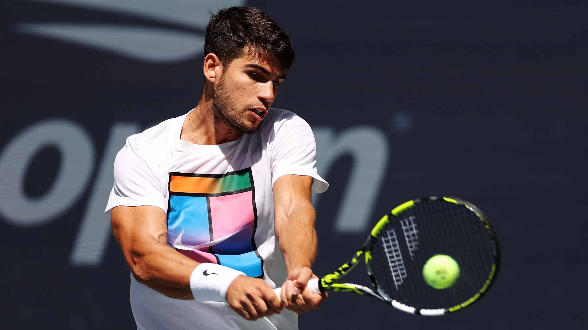 Carlos Alcaraz is aiming for his third consecutive major title after winning Roland Garros and Wimbledon this year.