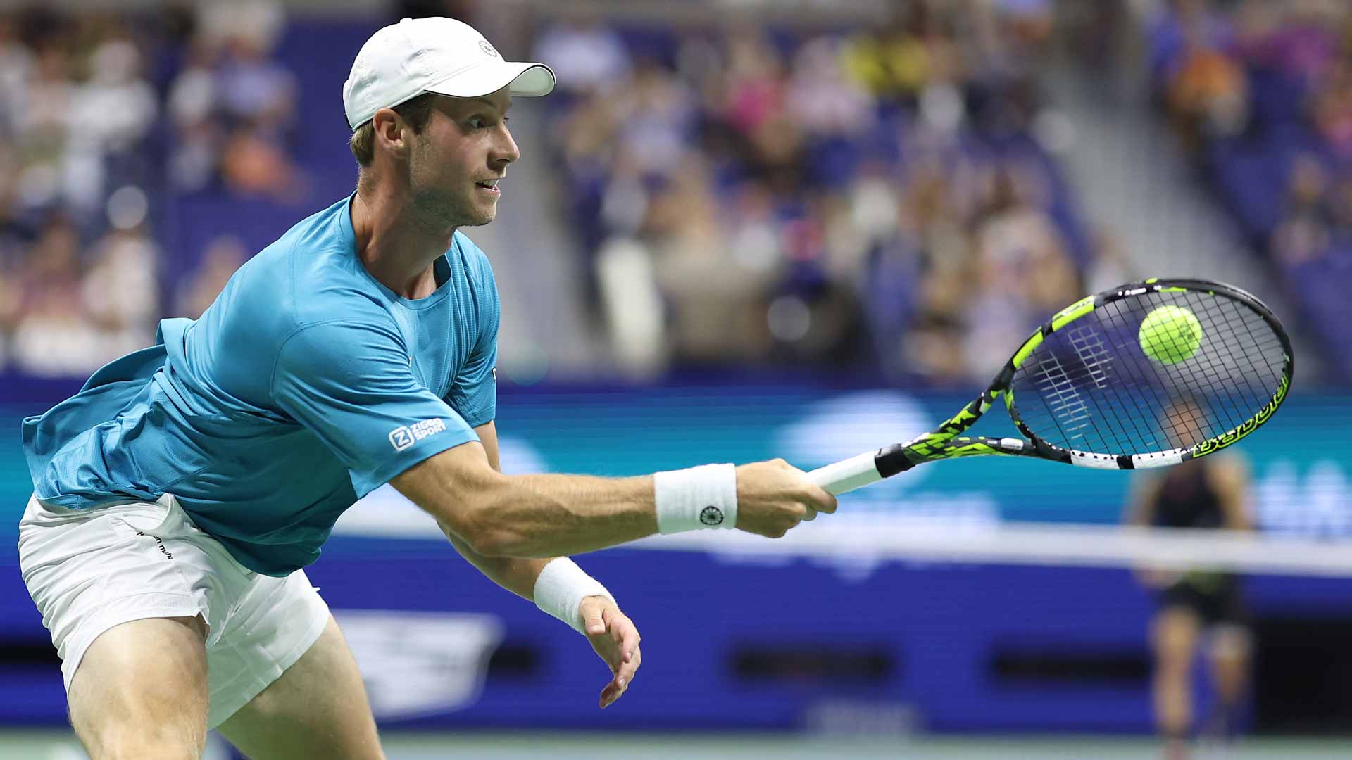 Botic van de Zandschulp during Thursday's action at the US Open.