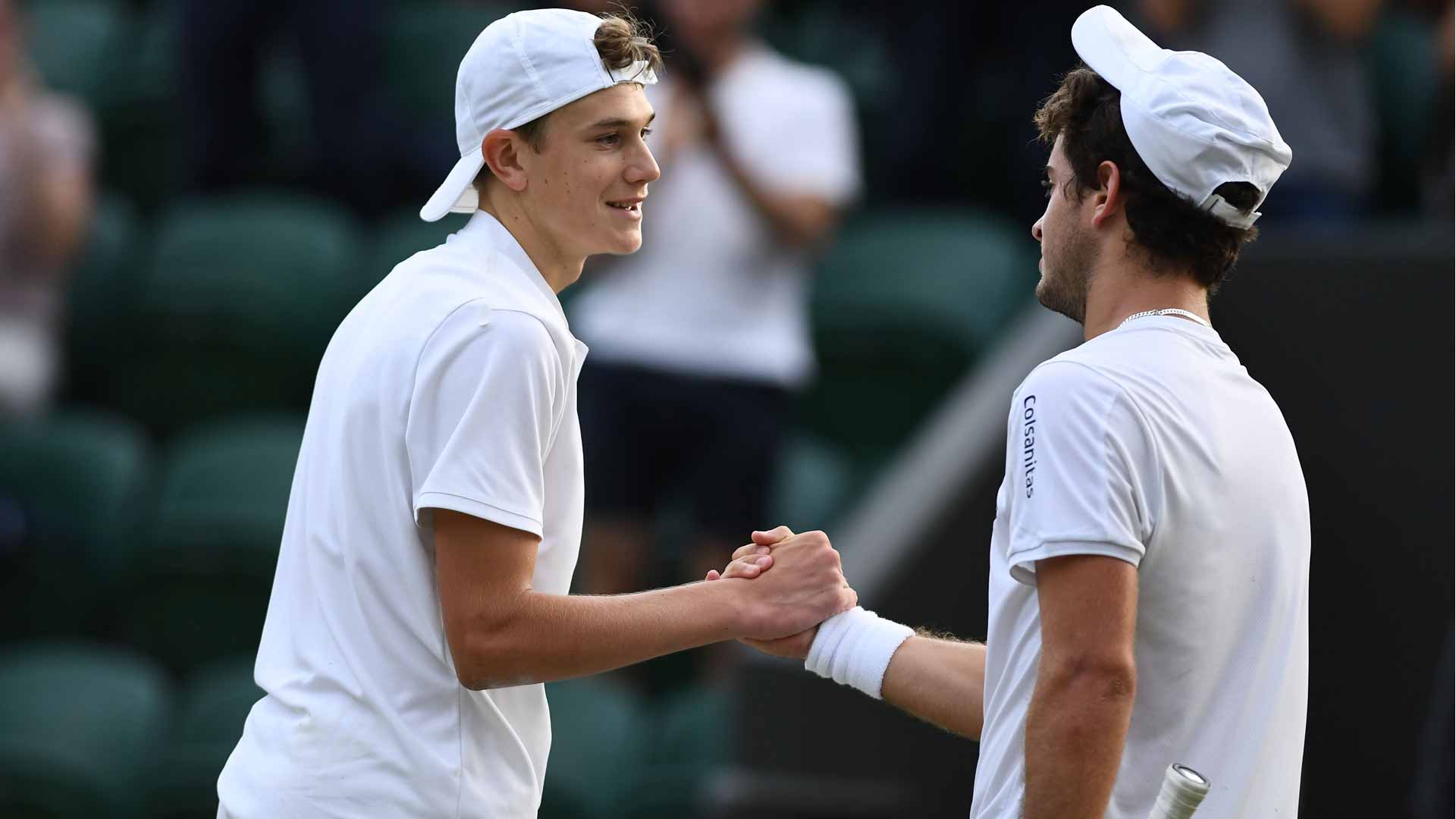 <a href='https://www.atptour.com/en/players/jack-draper/d0co/overview'>Jack Draper</a> and <a href='https://www.atptour.com/en/players/nicolas-mejia/m0aw/overview'>Nicolas Mejia</a>