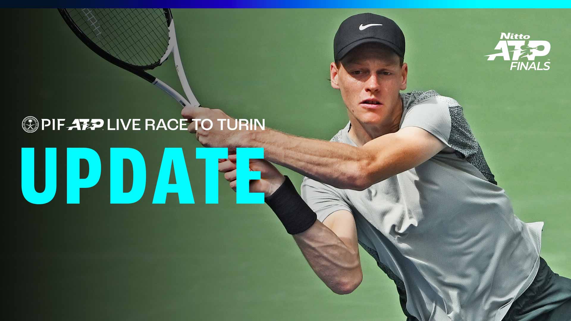 Jannik Sinner is first in the PIF ATP Live Race To Turin by 2,885 points.