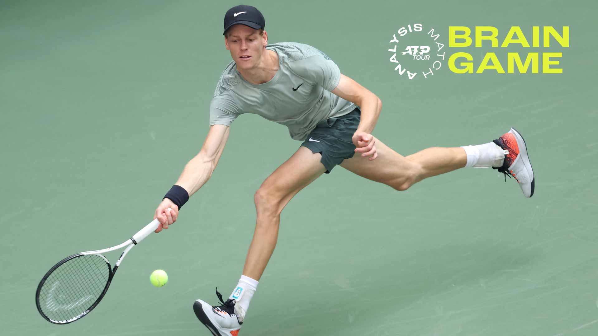 Jannik Sinner limits Taylor Fritz to 34 per cent of his baseline points won in the US Open final.