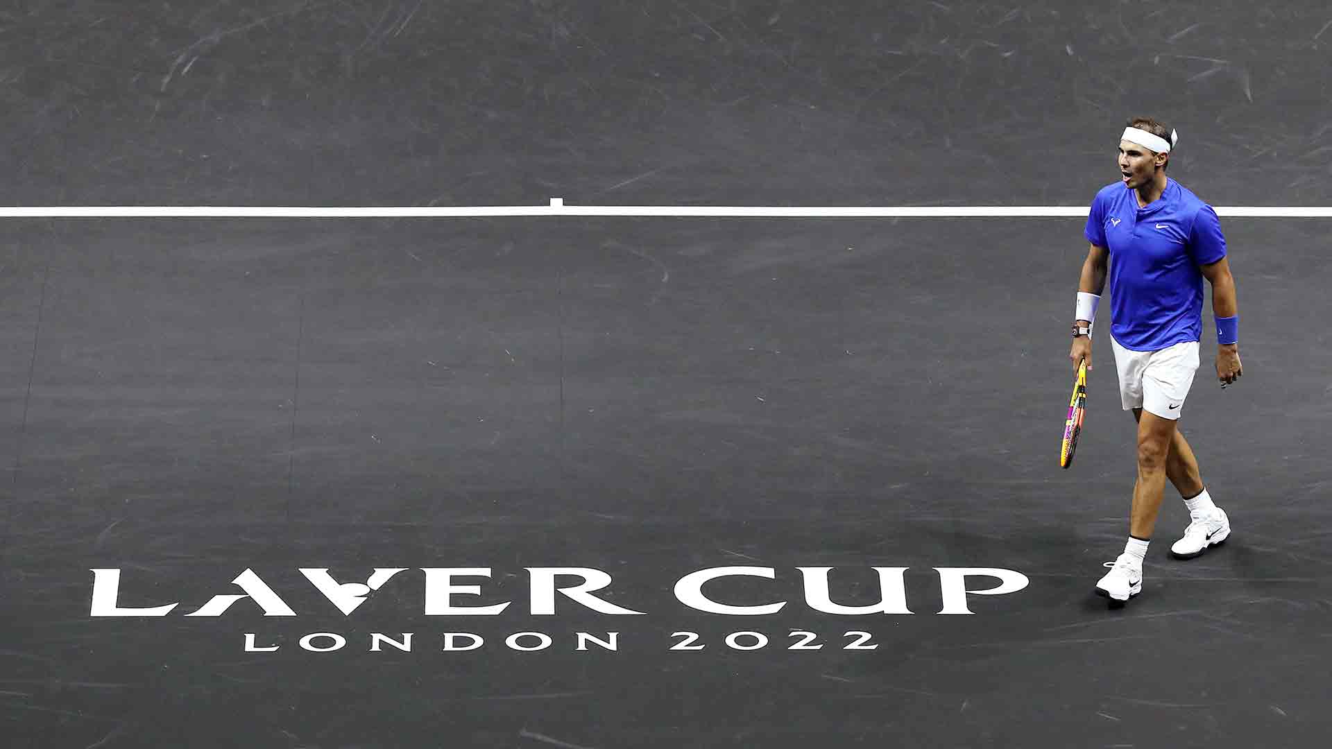 Rafael Nadal en su última participación en la Laver Cup en 2022.