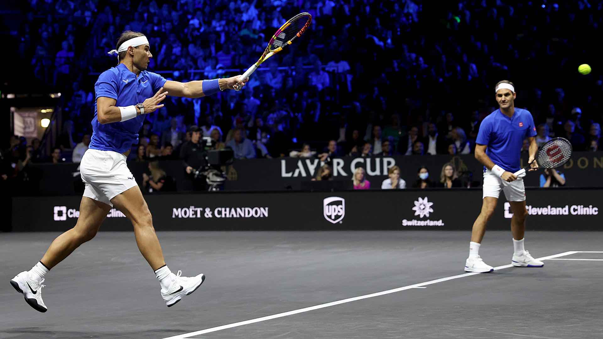 Rafael Nadal played doubles alongside Roger Federer at the 2022 Laver Cup in the Swiss legend's final match.