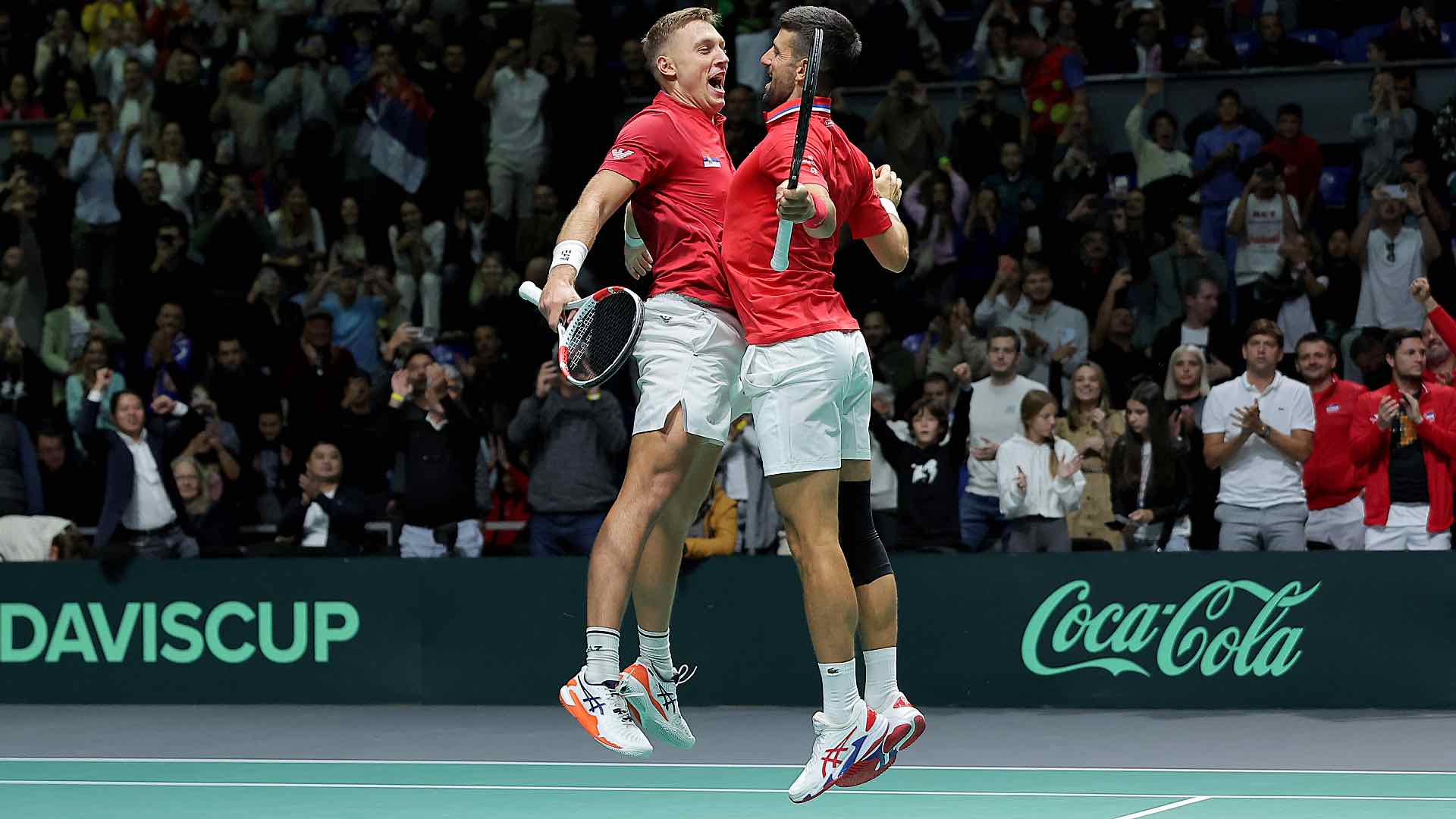 Djokovic and Medjedovic played their first Davis Cup doubles match together.