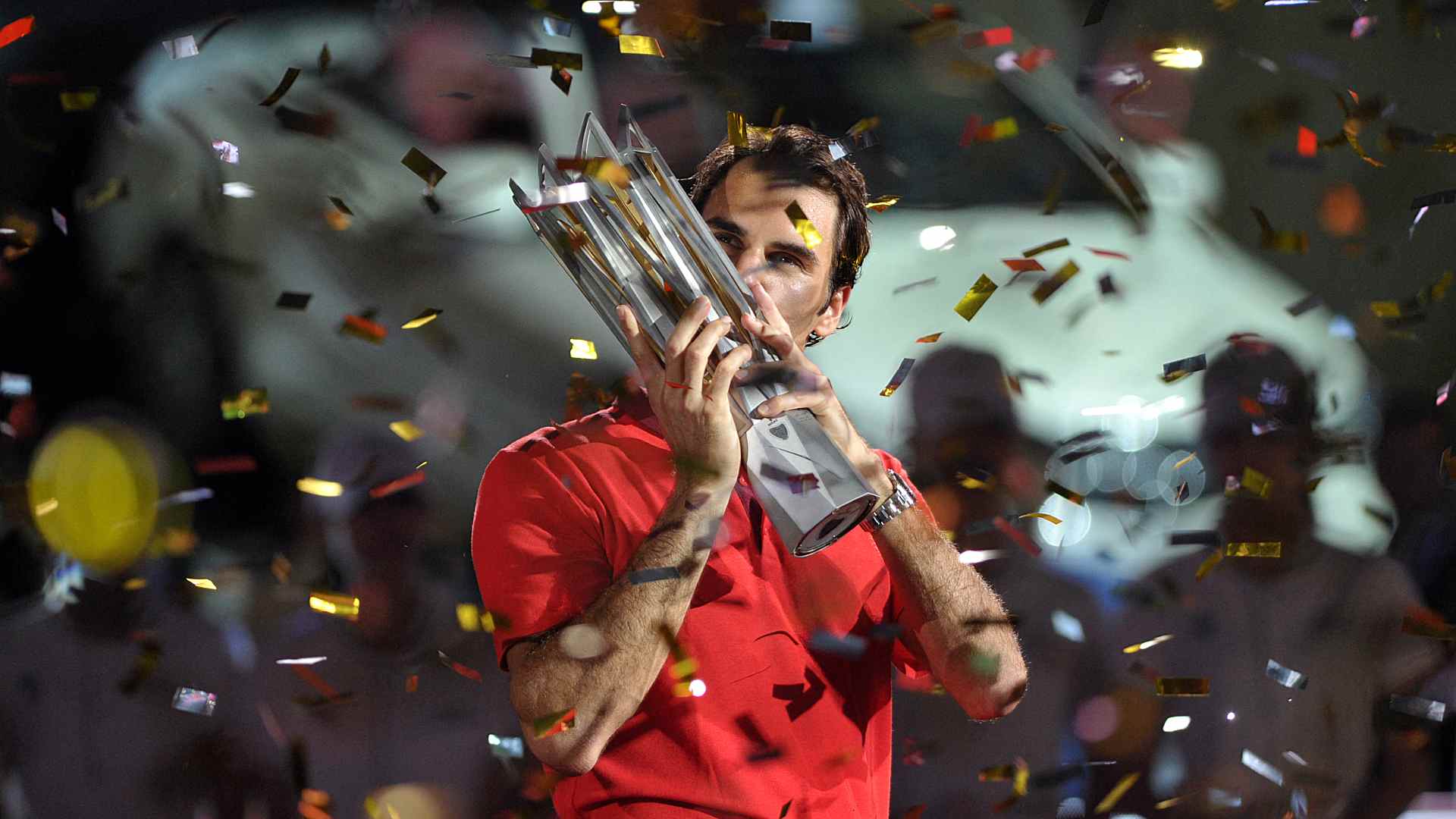 <a href='https://www.atptour.com/es/players/roger-federer/f324/overview'>Roger Federer</a> won the <a href='https://www.atptour.com/es/tournaments/shanghai/5014/overview'>Rolex Shanghai Masters</a> title after defeating <a href='https://www.atptour.com/es/players/gilles-simon/sd32/overview'>Gilles Simon</a> in 2014 final. 