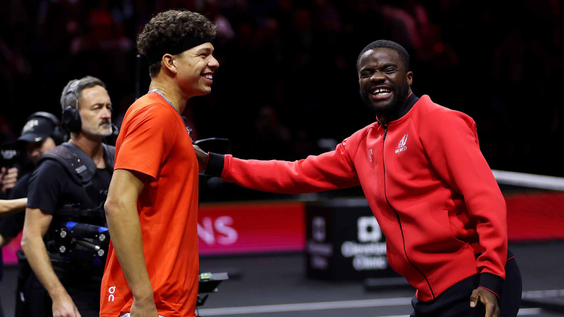 Ben Shelton and Frances Tiafoe will play doubles together for Team World at the Laver Cup on Sunday.
