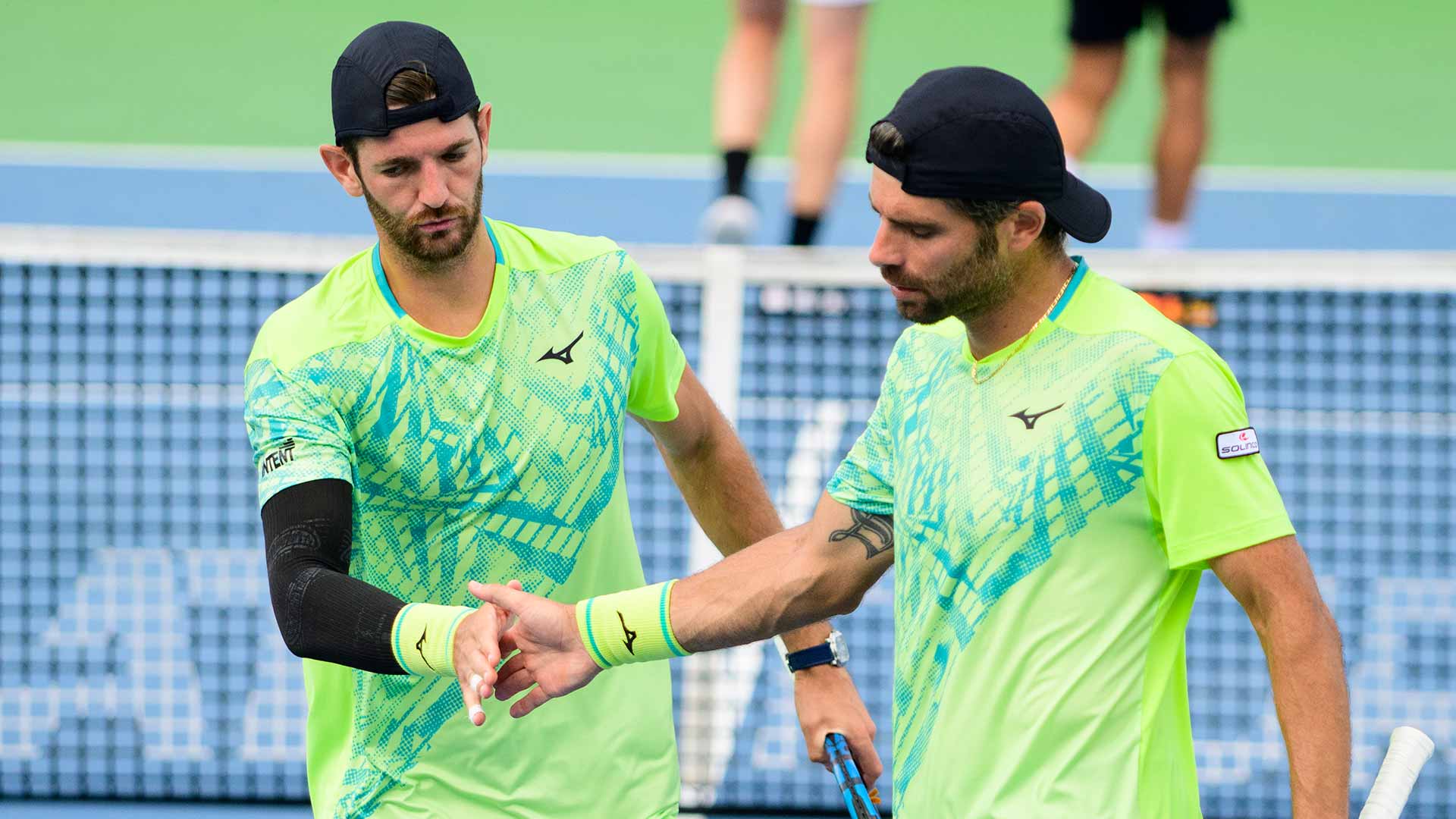 Andrea Vavassori/Simone Bolelli are in action in Beijing.