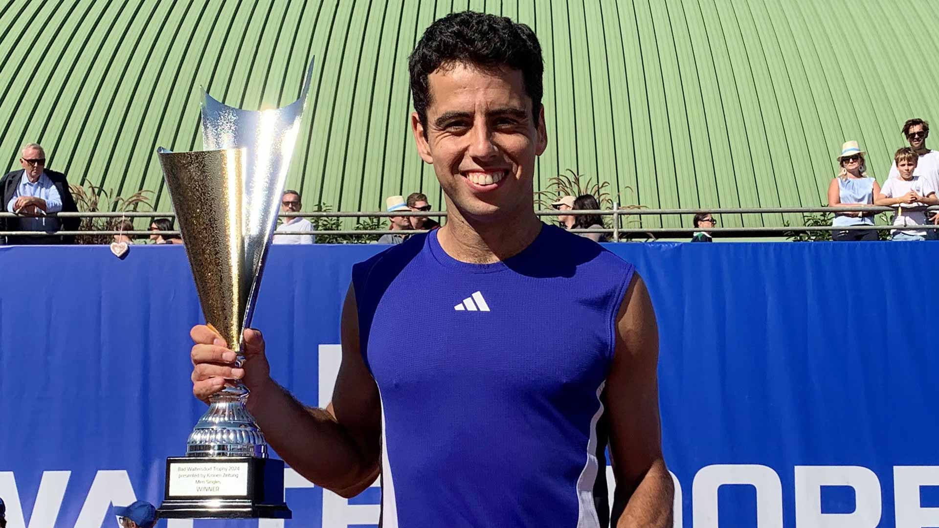 <a href='https://www.atptour.com/en/players/jaume-munar/mu94/overview'>Jaume Munar</a> is crowned champion at the Bad Waltersdorf Challenger.