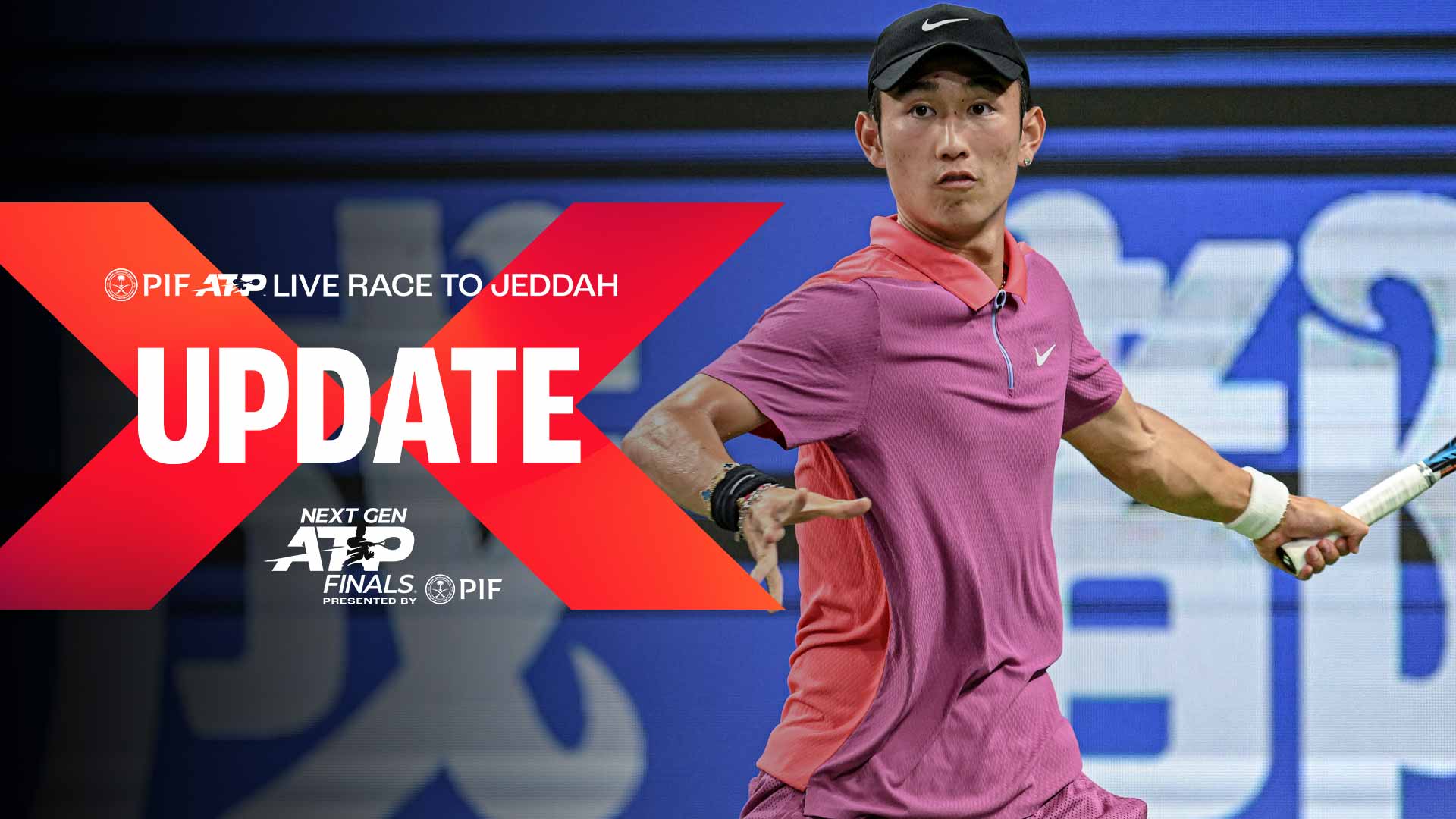Shang Juncheng is second in the PIF ATP Live Race To Jeddah.