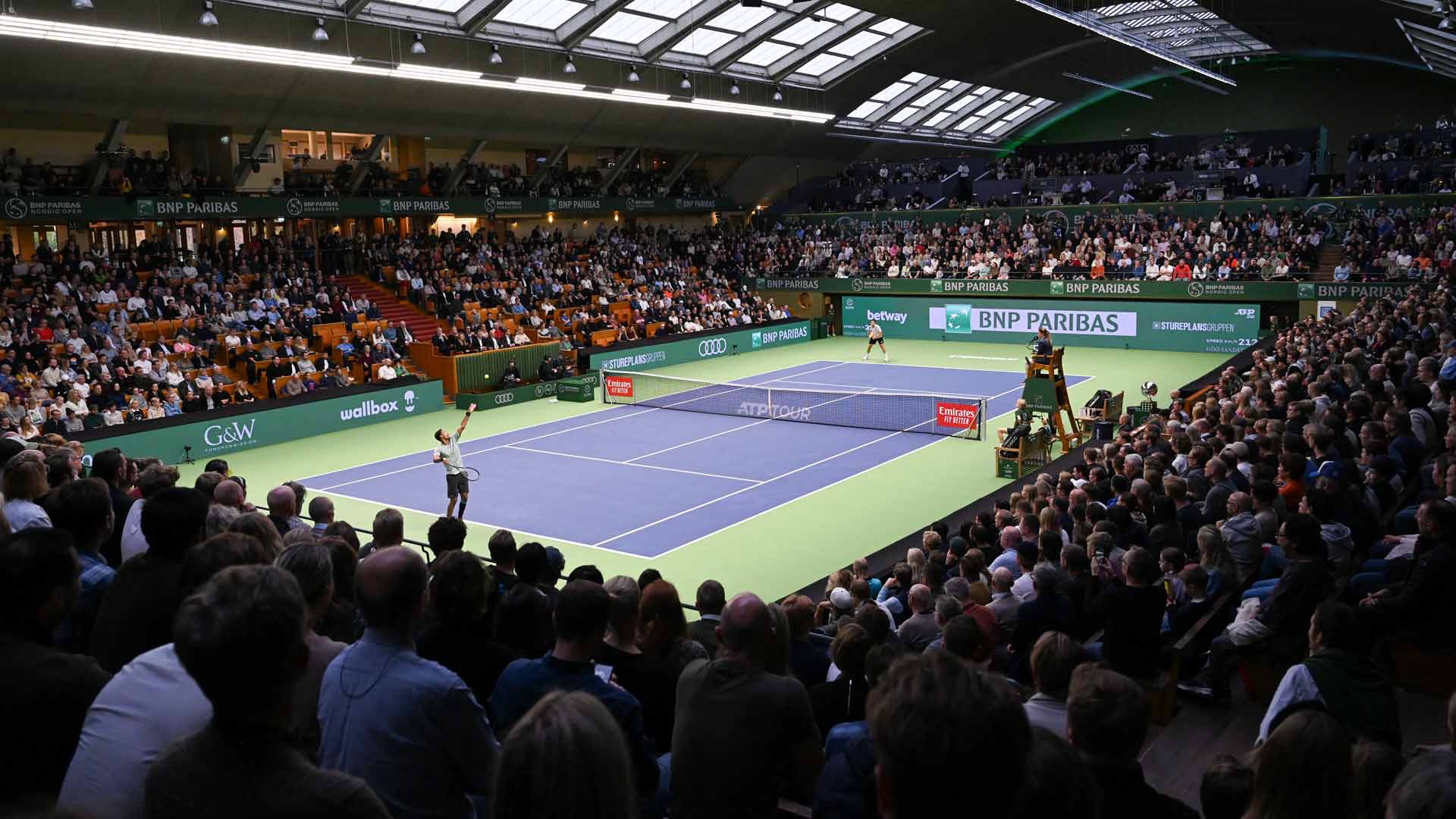 The Stockholm ATP 250 is held at the Kungliga Tennisshallen.