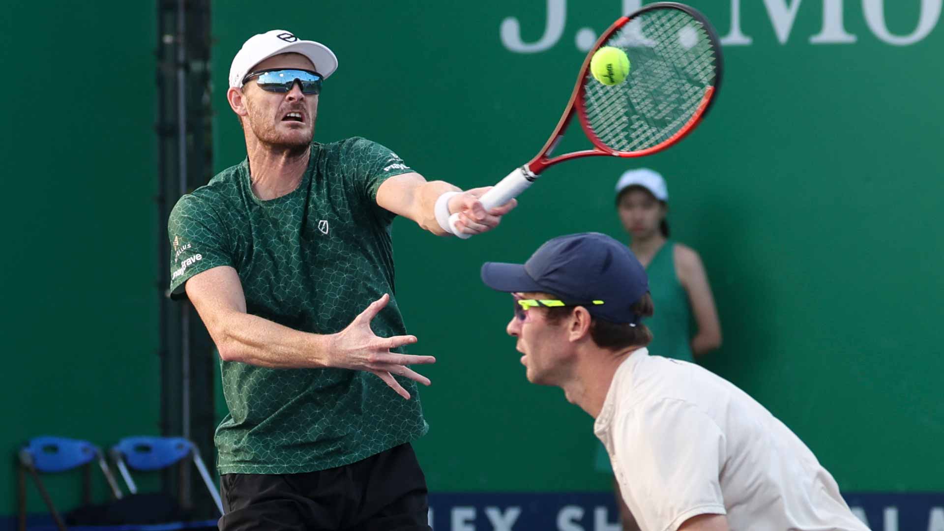 Jamie Murray and John Peers in Shanghai.
