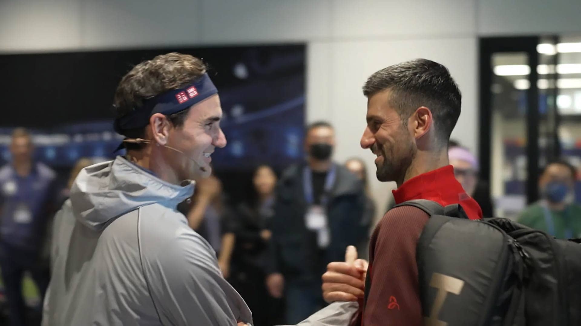 Roger Federer and Novak Djokovic meet each other in Shanghai.