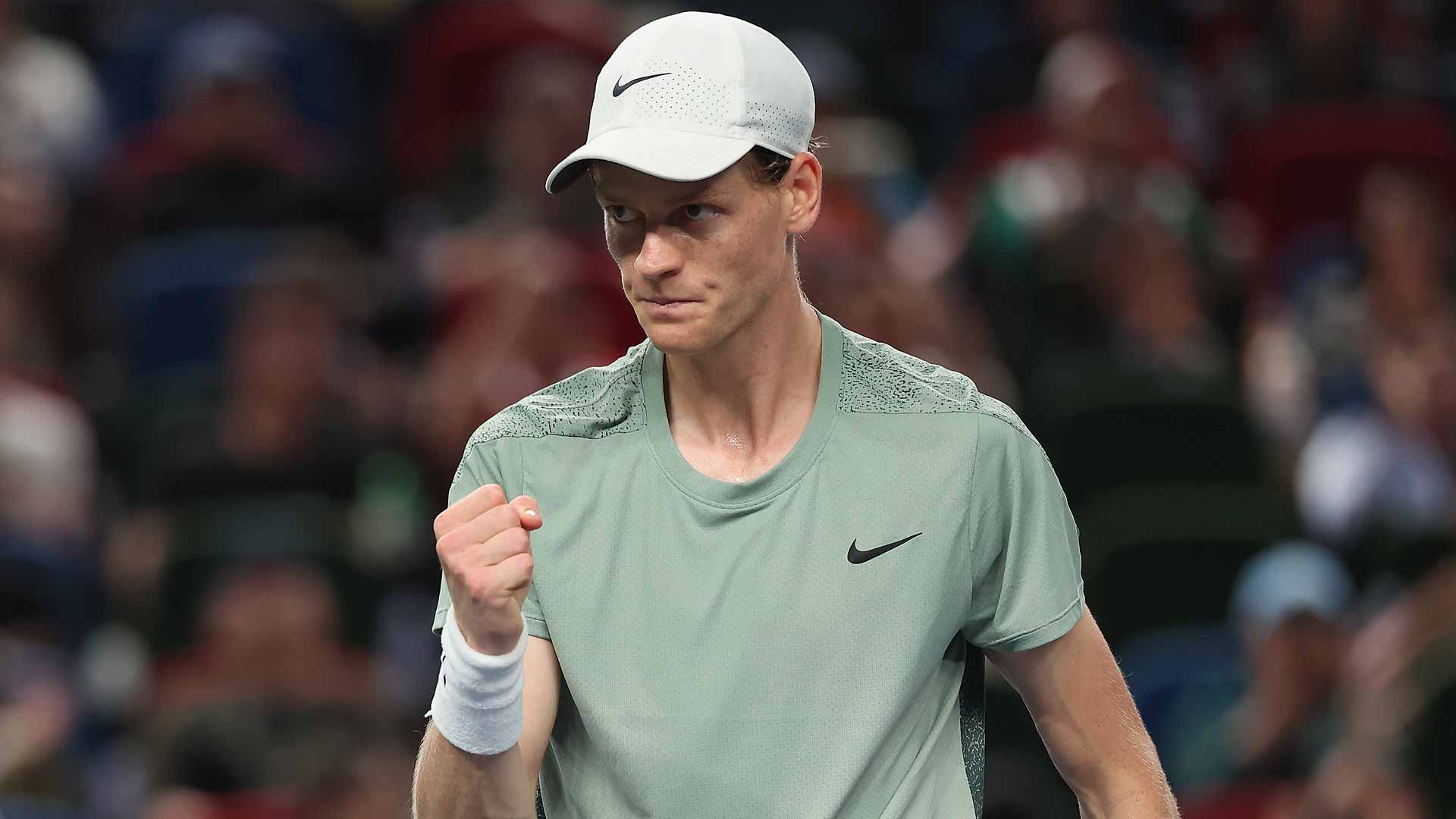 Jannik Sinner will try to claim his seventh title of the season on Sunday in Shanghai.
