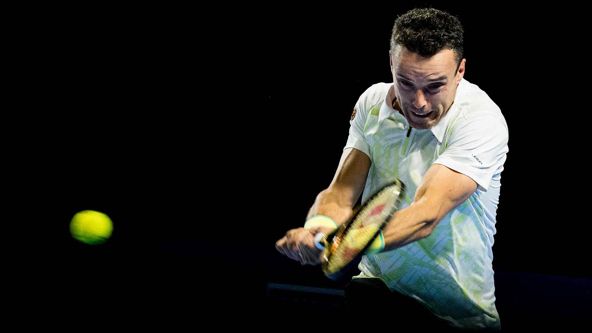 Roberto Bautista Agut ganó el primer partido de su carrera en Amberes este martes.