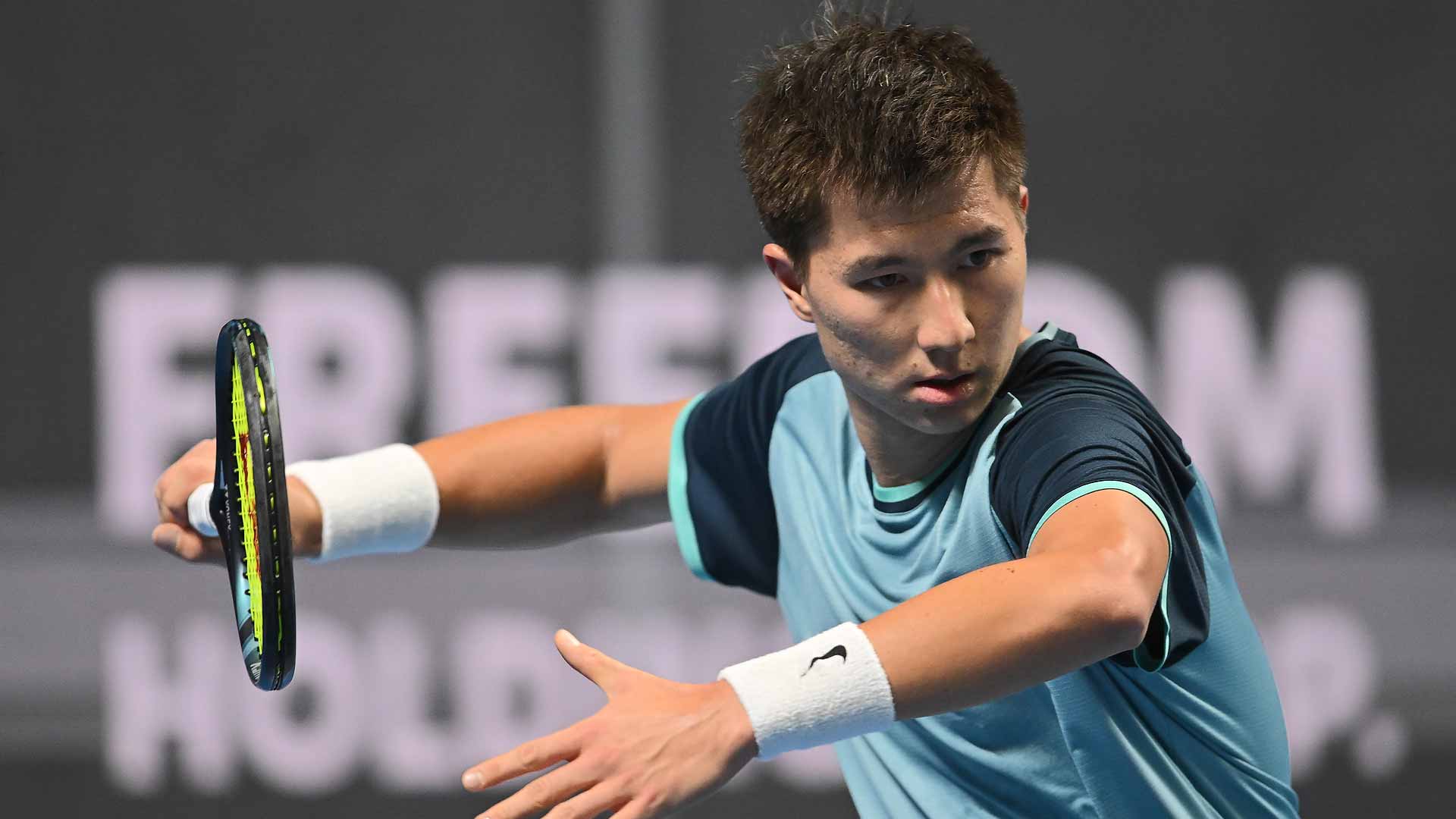 Beibit Zhukayev is pursuing his first ATP Tour title this week in Almaty.