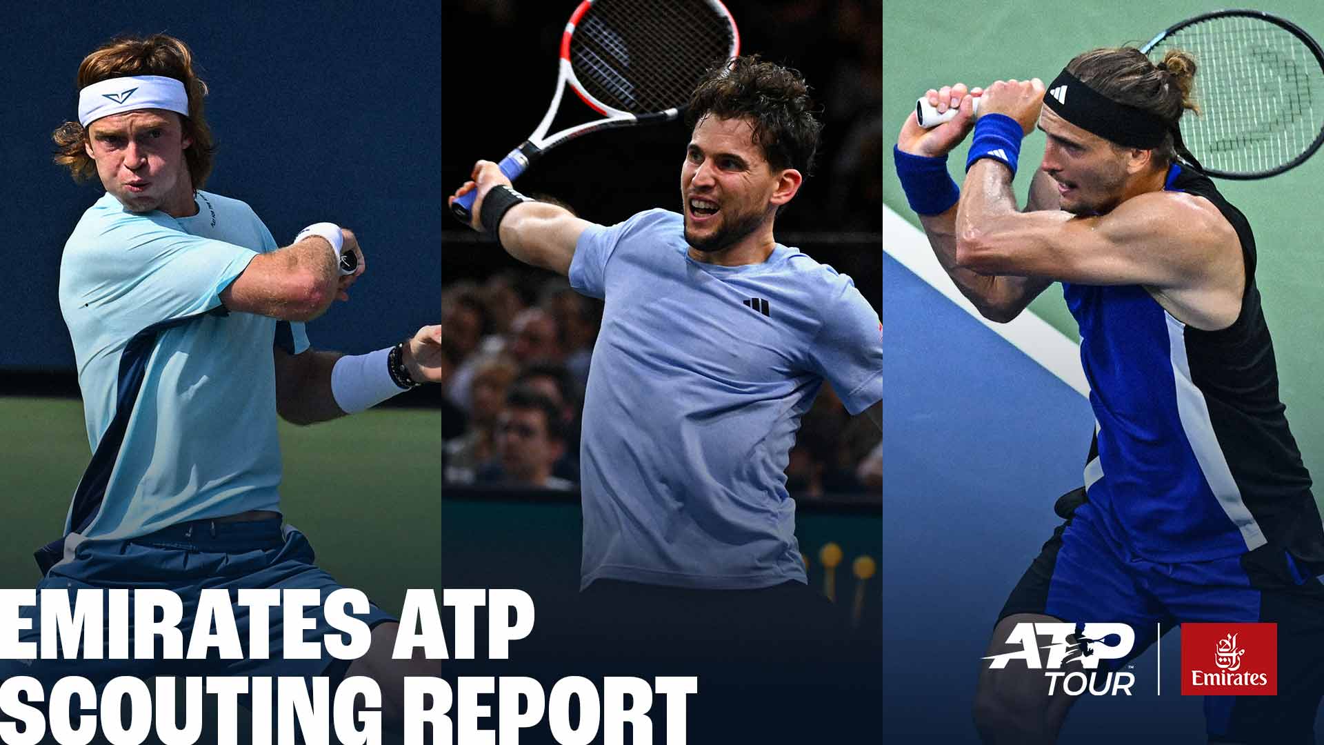 Andrey Rublev, Dominic Thiem and Alexander Zverev are among the stars in action this week.