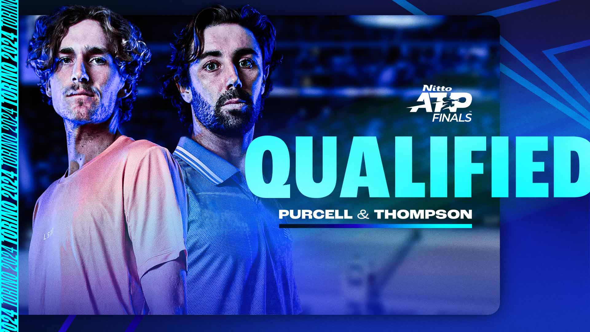 Max Purcell and Jordan Thompson will compete in the Nitto ATP Finals for the first time.