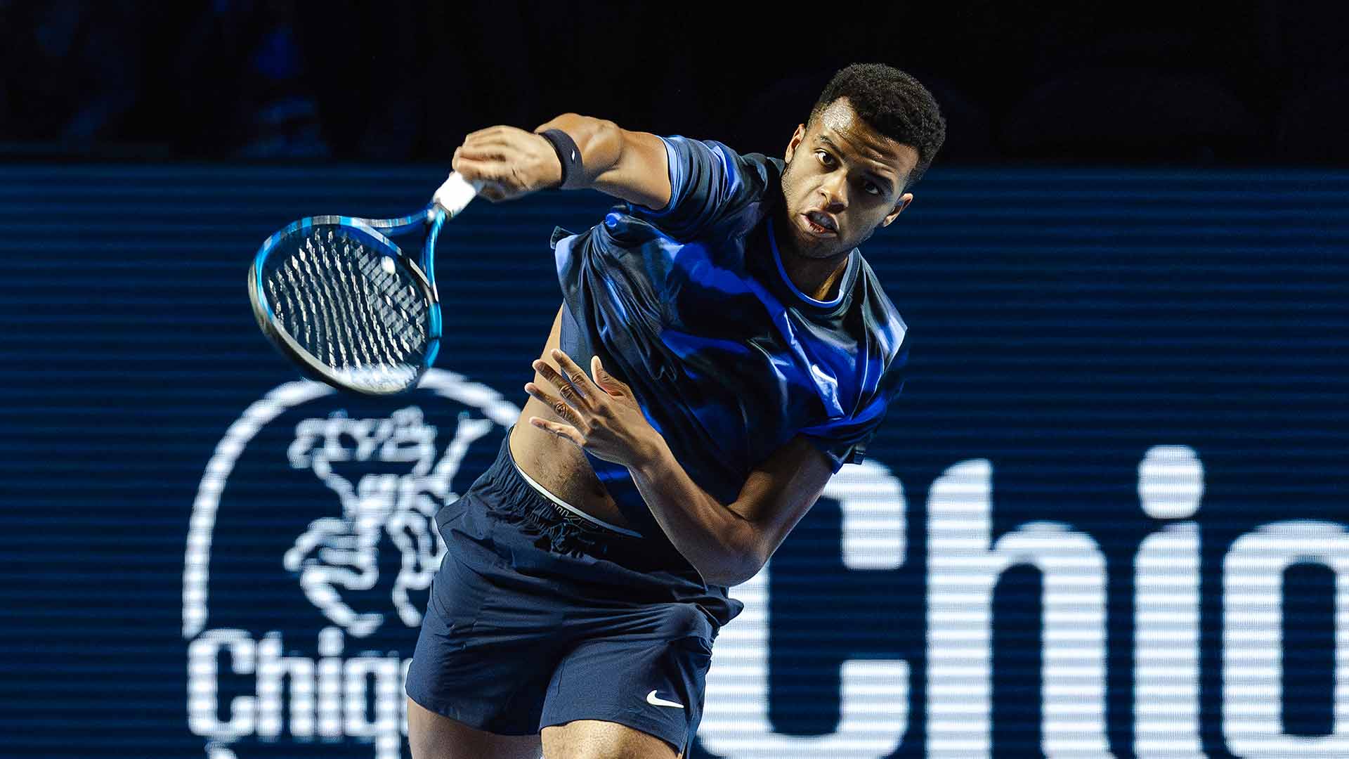 Giovanni Mpetshi Perricard advanced to his first ATP 500 final in Basel.