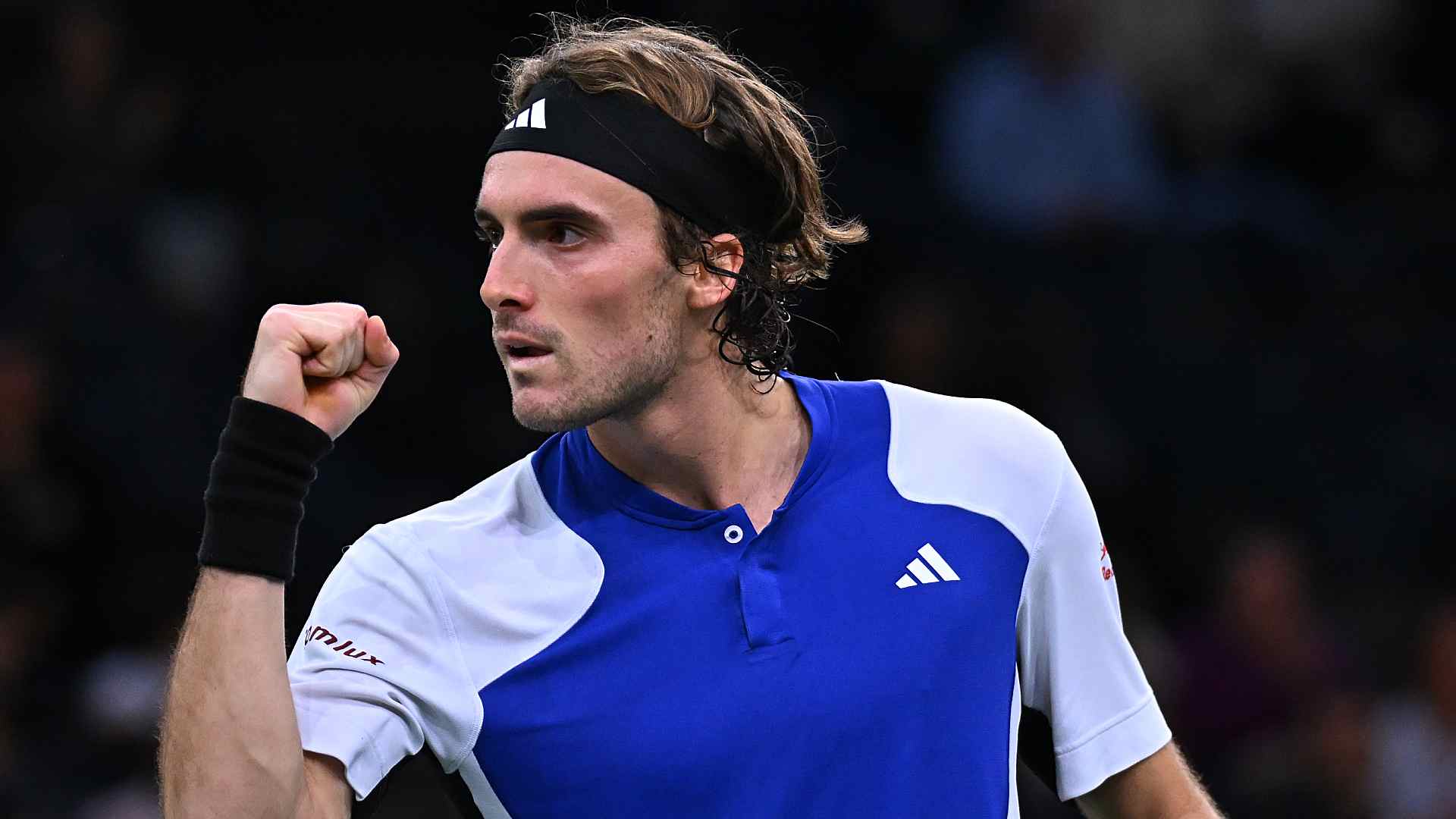 Stefanos Tsitsipas advances to his fourth quarter-final at the Rolex Paris Masters. 