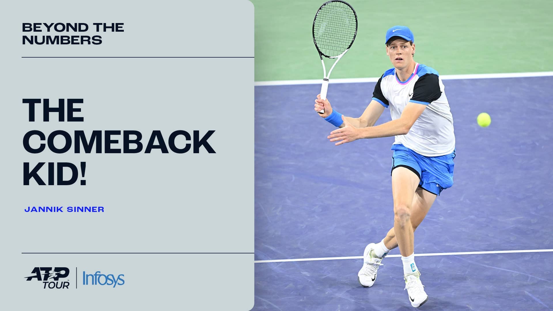 Jannik Sinner is the sole player in the Top 100 of the PIF ATP Rankings with a winning record after losing the first set.