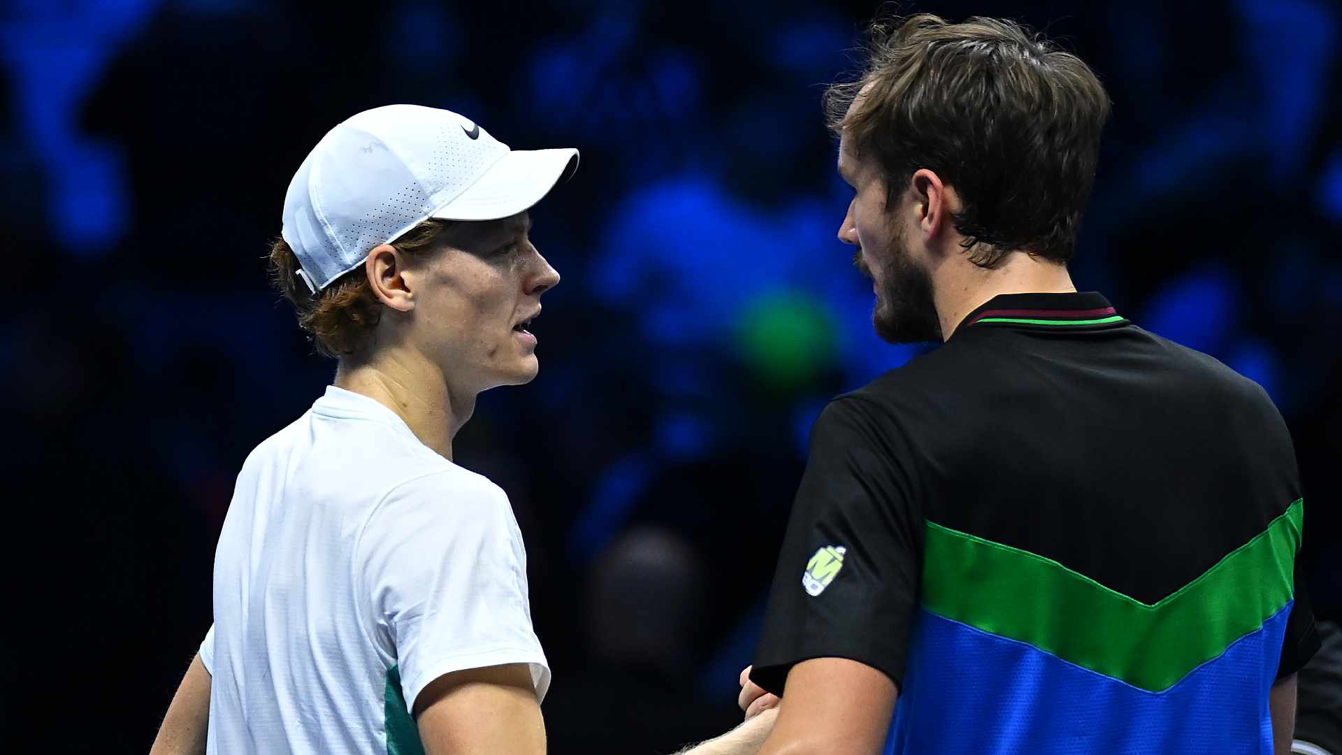 Jannik Sinner and Daniil Medvedev will meet in the group stages of the 2024 Nitto ATP Finals. (File photo from 2023 semi-finals)