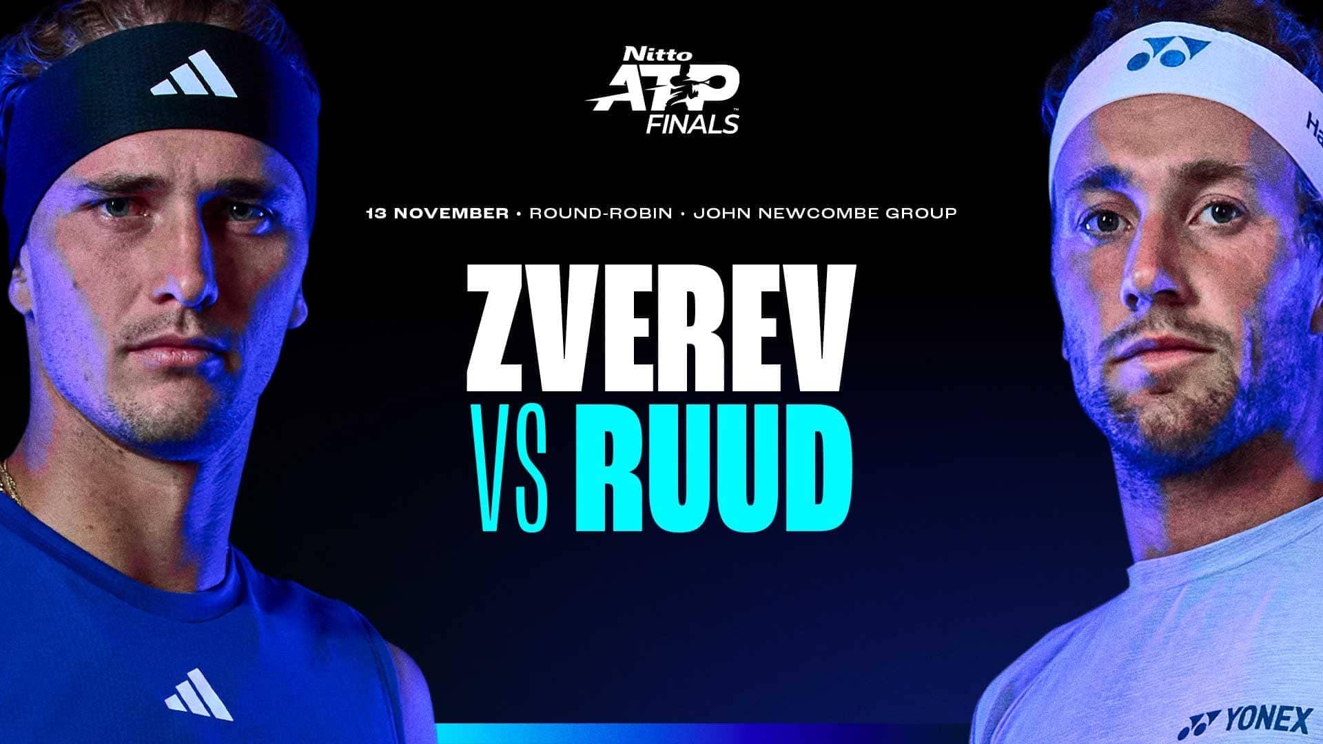 Alexander Zverev leads Casper Ruud 3-2 in their Lexus ATP Head2Head series.